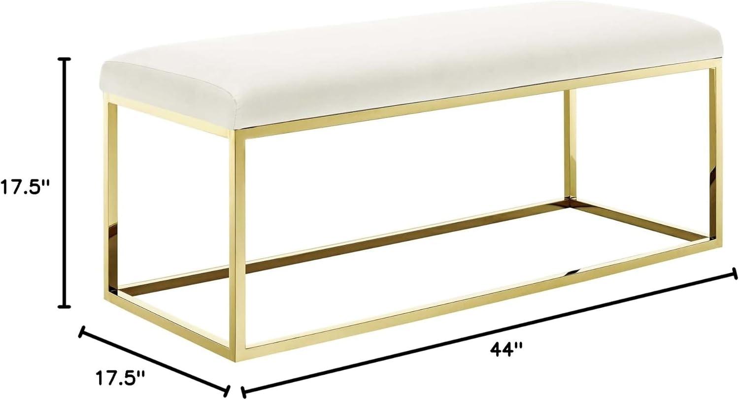 Anticipate Fabric Bench Gold Ivory