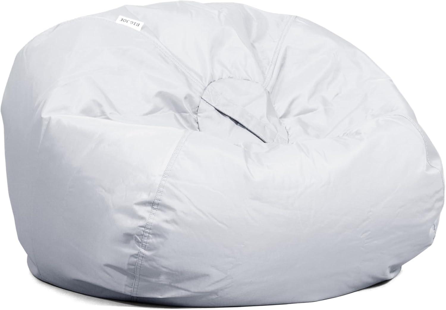 Big Joe Classic Bean Bag Chair, Durable Polyester Nylon Blend, Kids, Gray