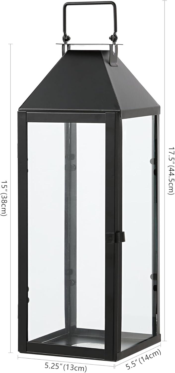 Safavieh Ruane 17.5'' No Power Source Required / Manual Outdoor Lantern (Set of 2)