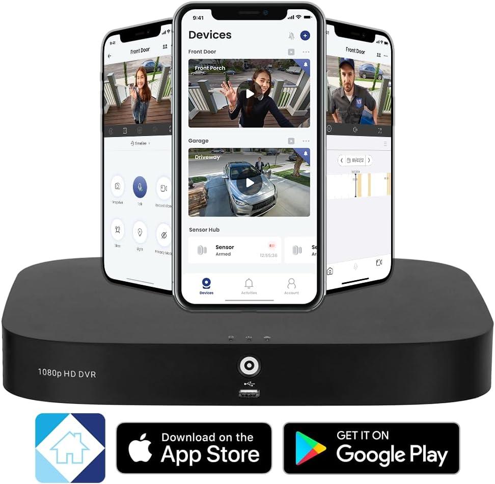 Lorex 1080p HD Wired DVR Security System with 8 Weatherproof Cameras