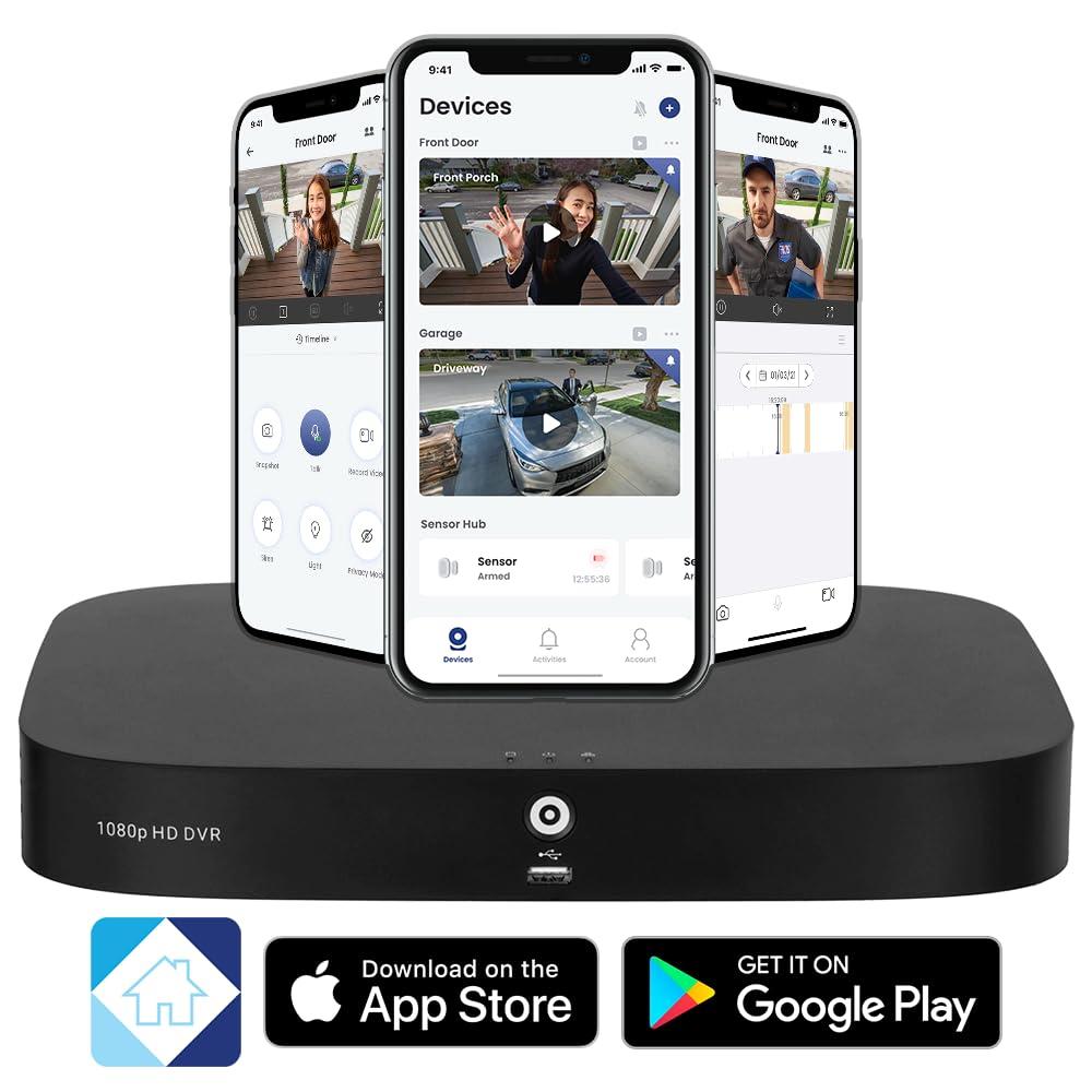 Lorex 1080p HD Wired DVR Security System with 8 Weatherproof Cameras