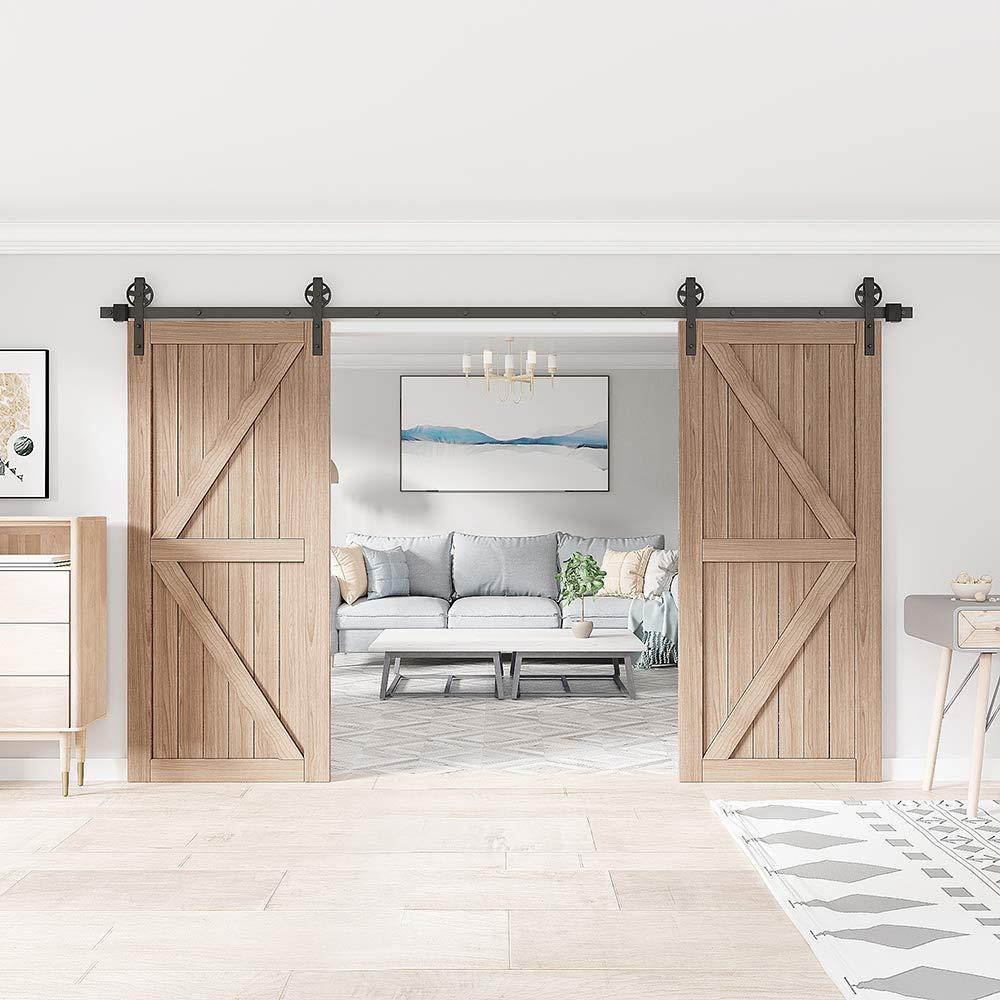 Lazio Sliding Standard Double Barn Door Hardware Kit