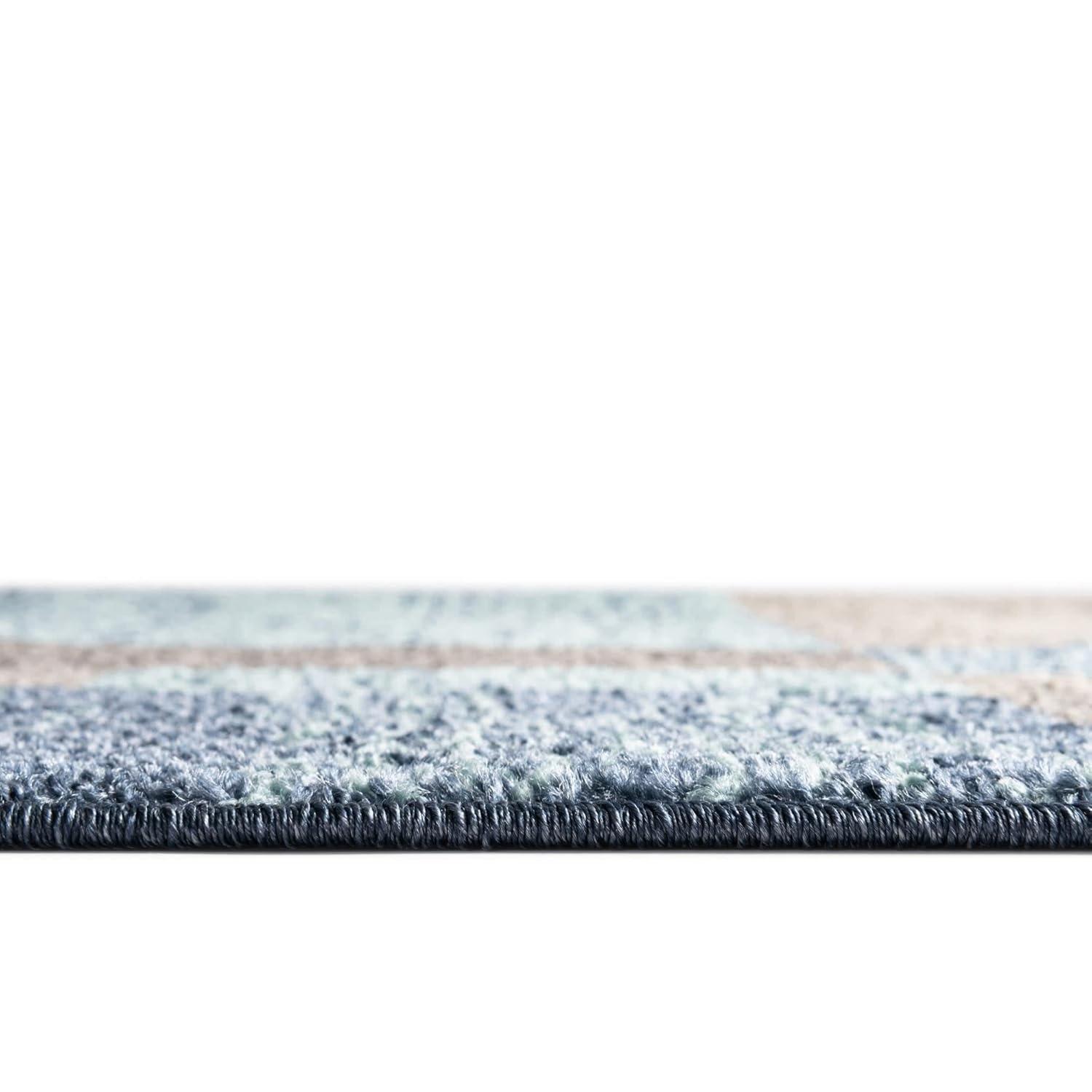 Unique Loom Autumn Collection Area Rug - Providence (5' Square Multi/Beige)