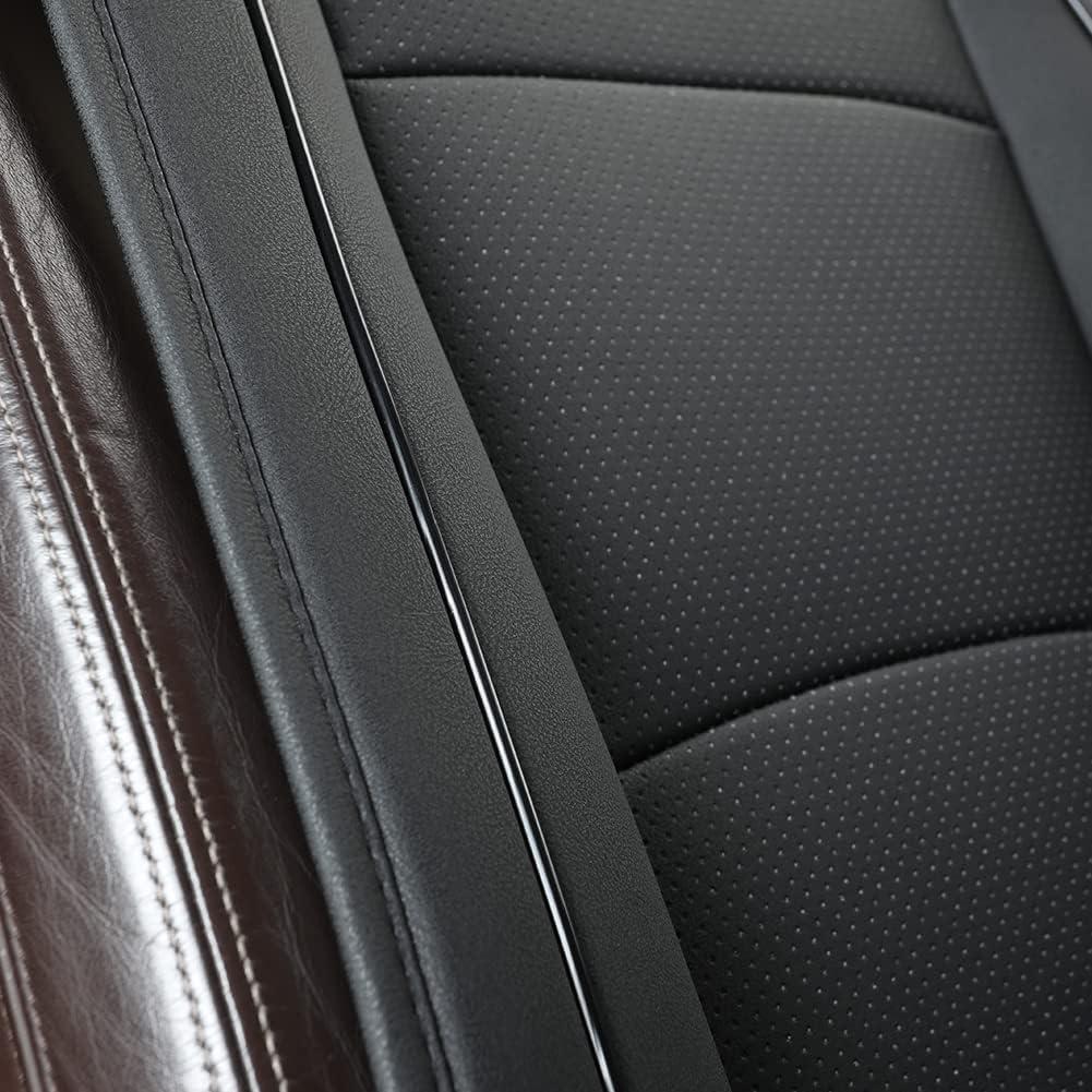 Ultra-Luxury PU Leather Car Seat Protection Cover Car Seat Cover for Most Four-Door Sedan&SUV,Single Seat Cover Without Backrest 1PCS (W 20.8× D 21× T 0.2inch) (3D-Beige)