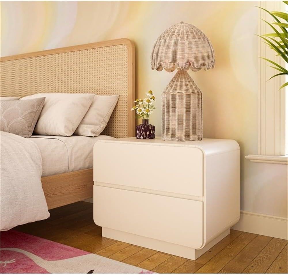 Sagura Nightstand Cream 28"W x 19"D x 22.2"H