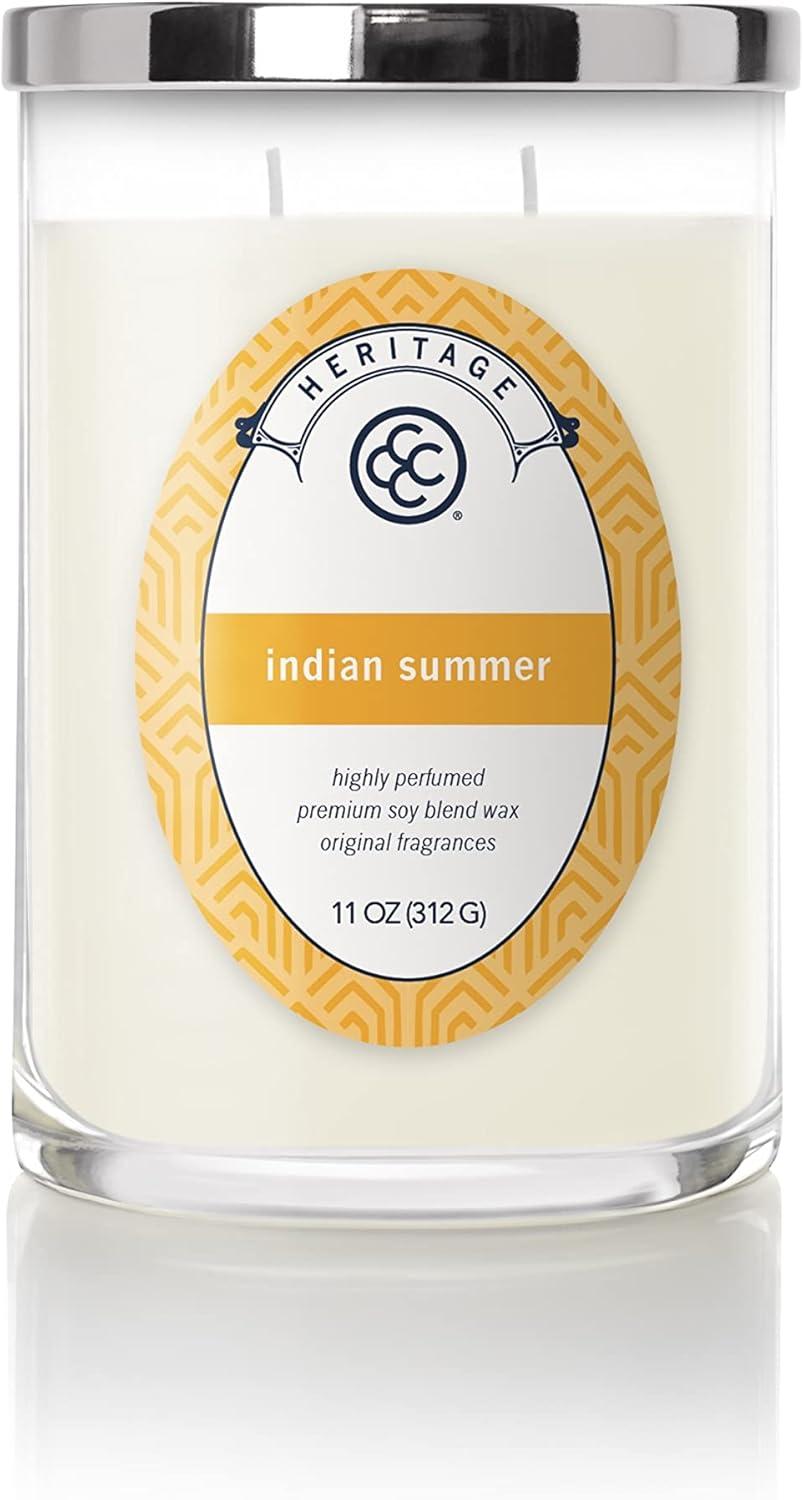 Indian Summer White Soy Scented Jar Candle, 11 oz