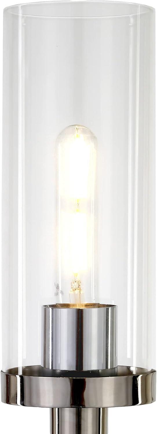 Evelyn&Zoe Frieda 26.68" Table Lamp with Glass Shade