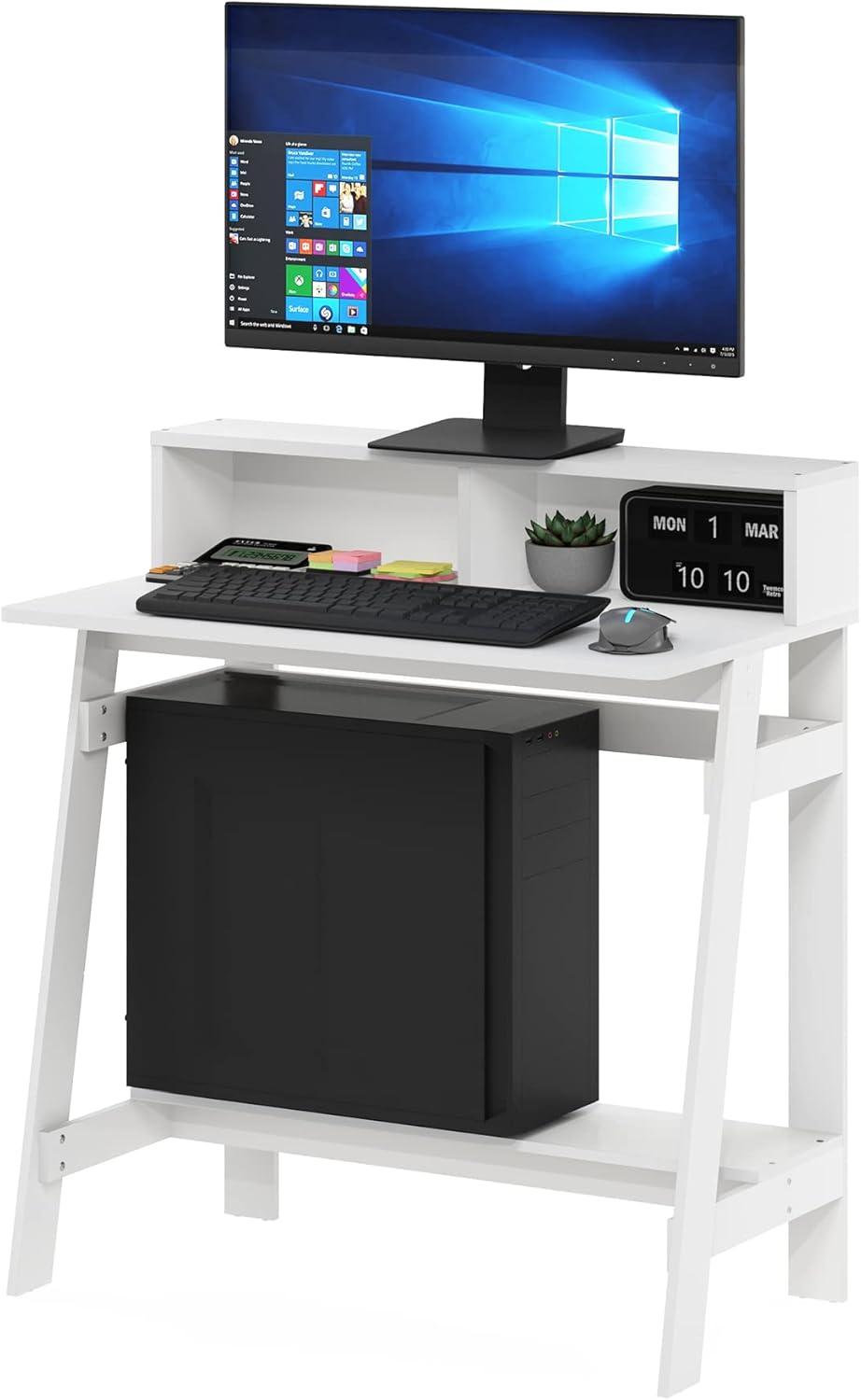 Furinno Simplistic A Frame Computer Desk, White