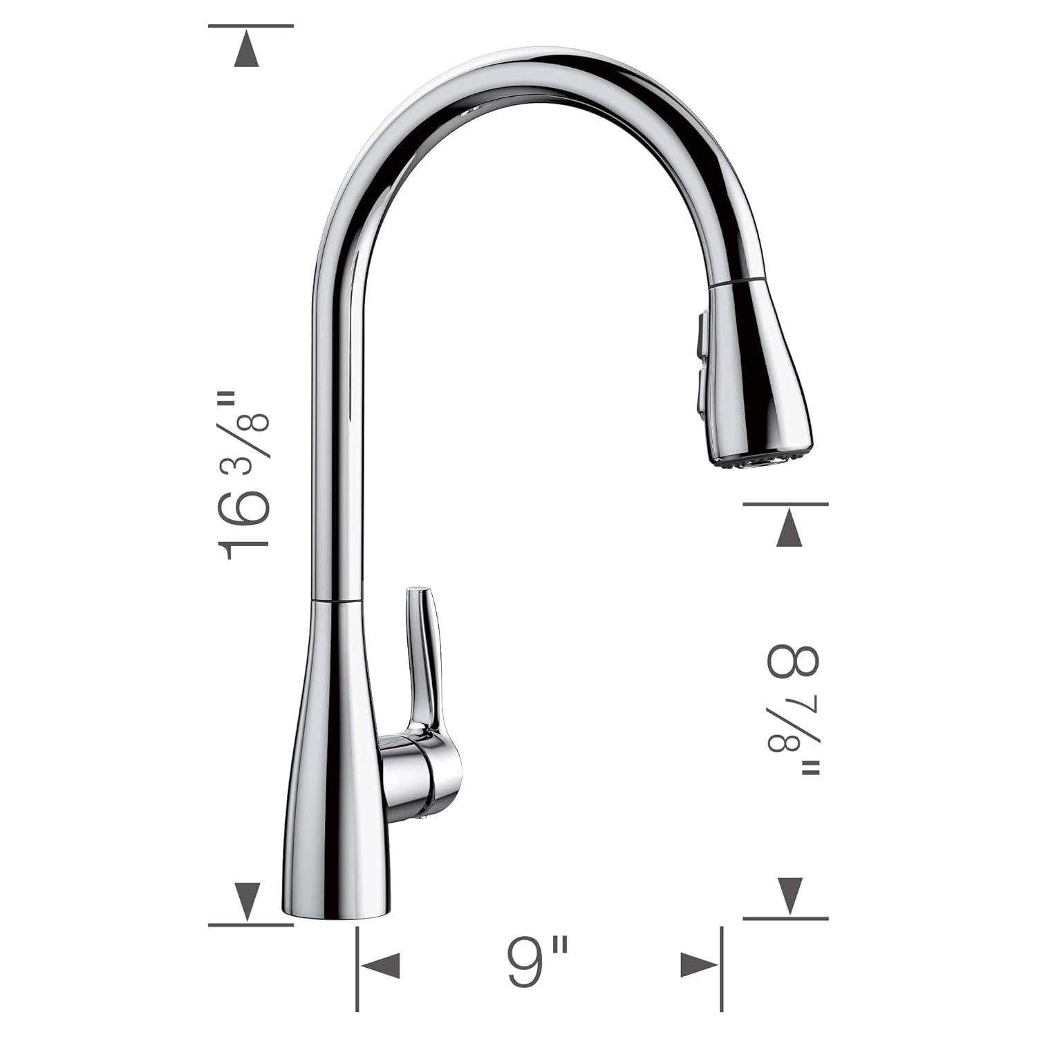 Atura Pull Down Dual Spray Kitchen Faucet
