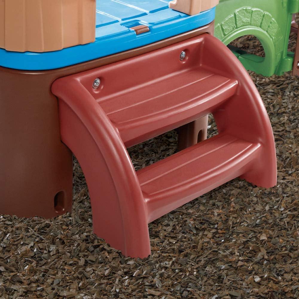 Clubhouse Climber with Dual Slides and Playhouse