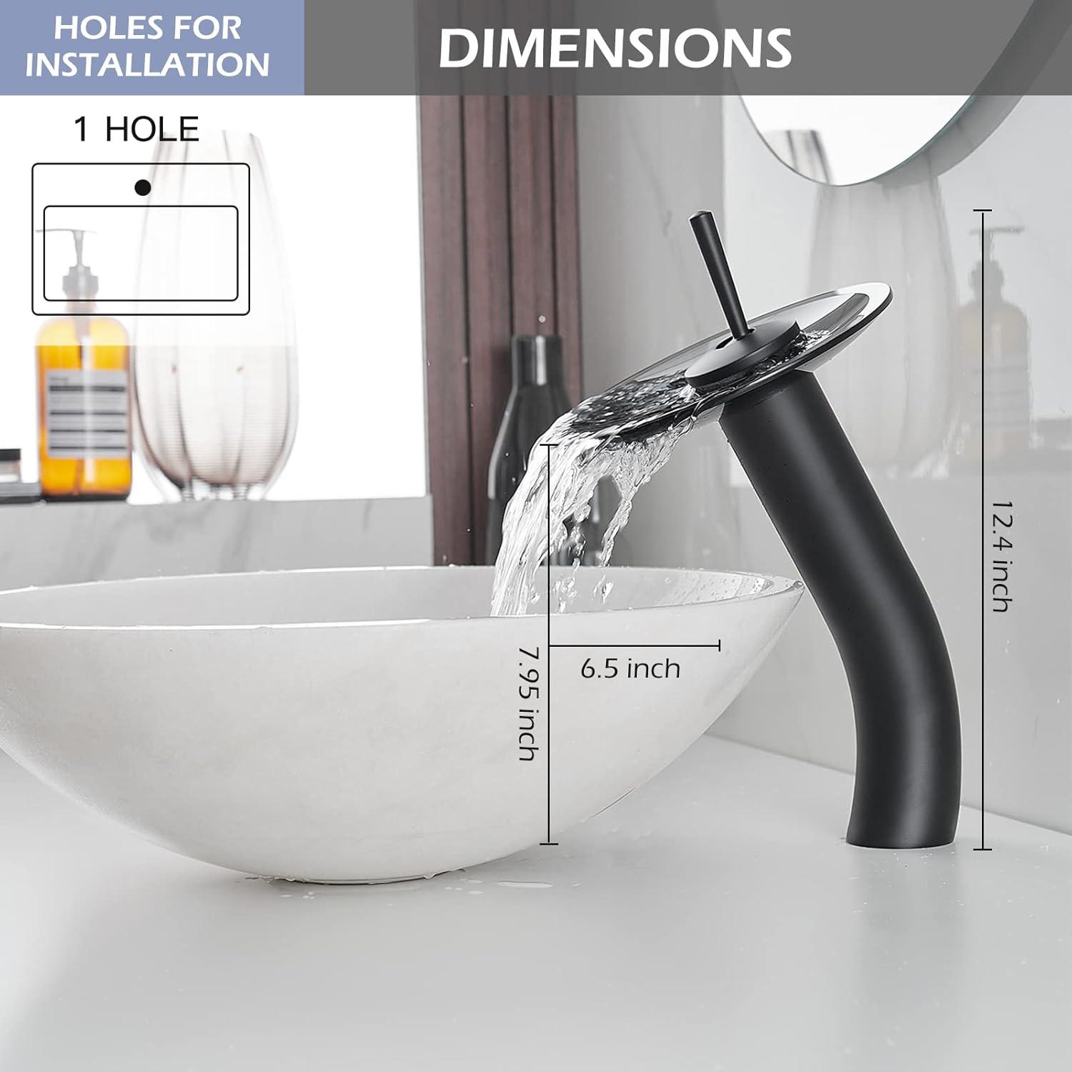 Waterfall Vessel Bathroom Faucet