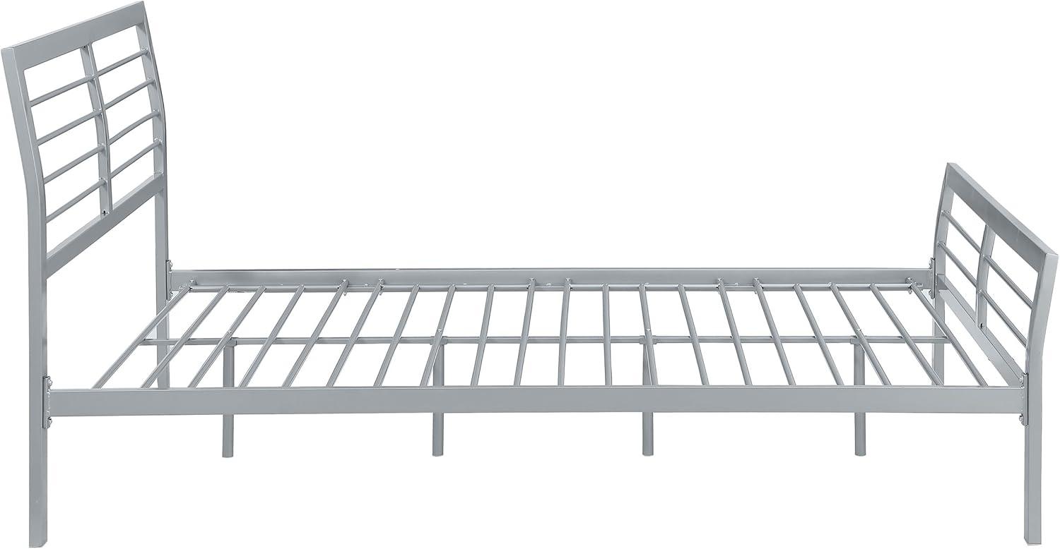 Cooper Twin Metal Bed Silver