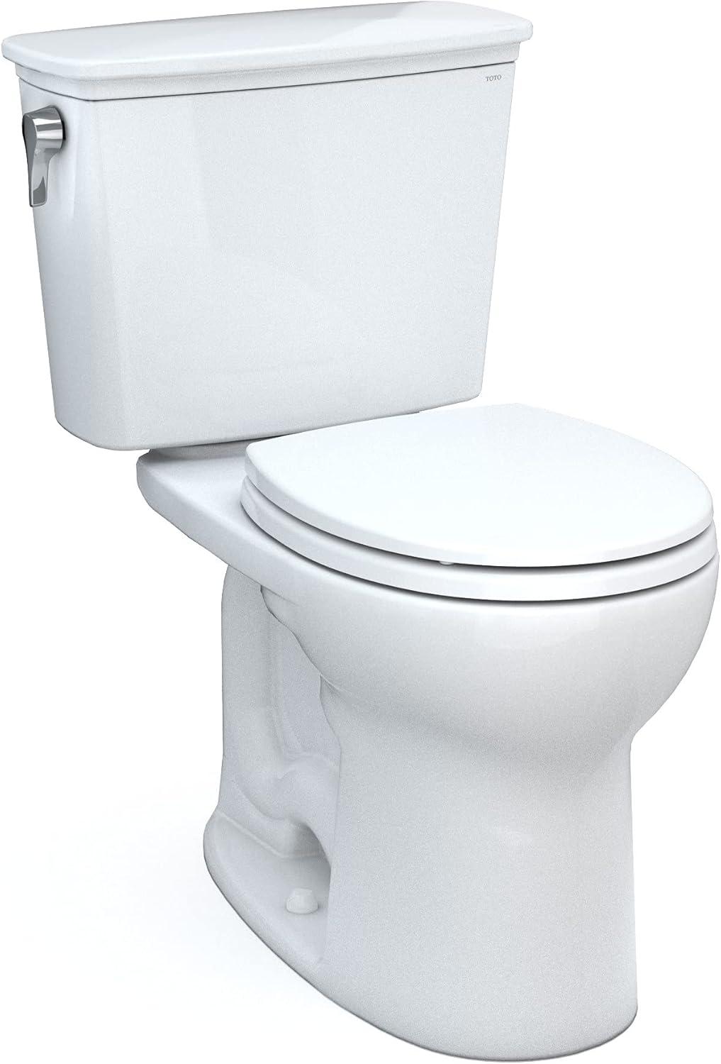 Drake® 1.28 GPF Round Two-Piece Toilet with Tornado Flush (Seat Not Included)