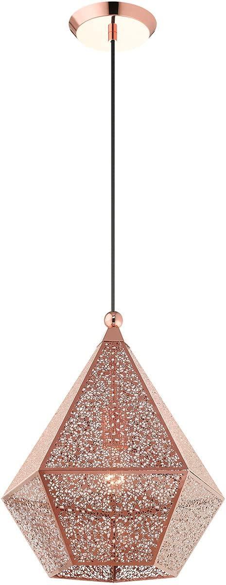 Livex Lighting Aberdeen 1 - Light Pendant in  Rose Gold