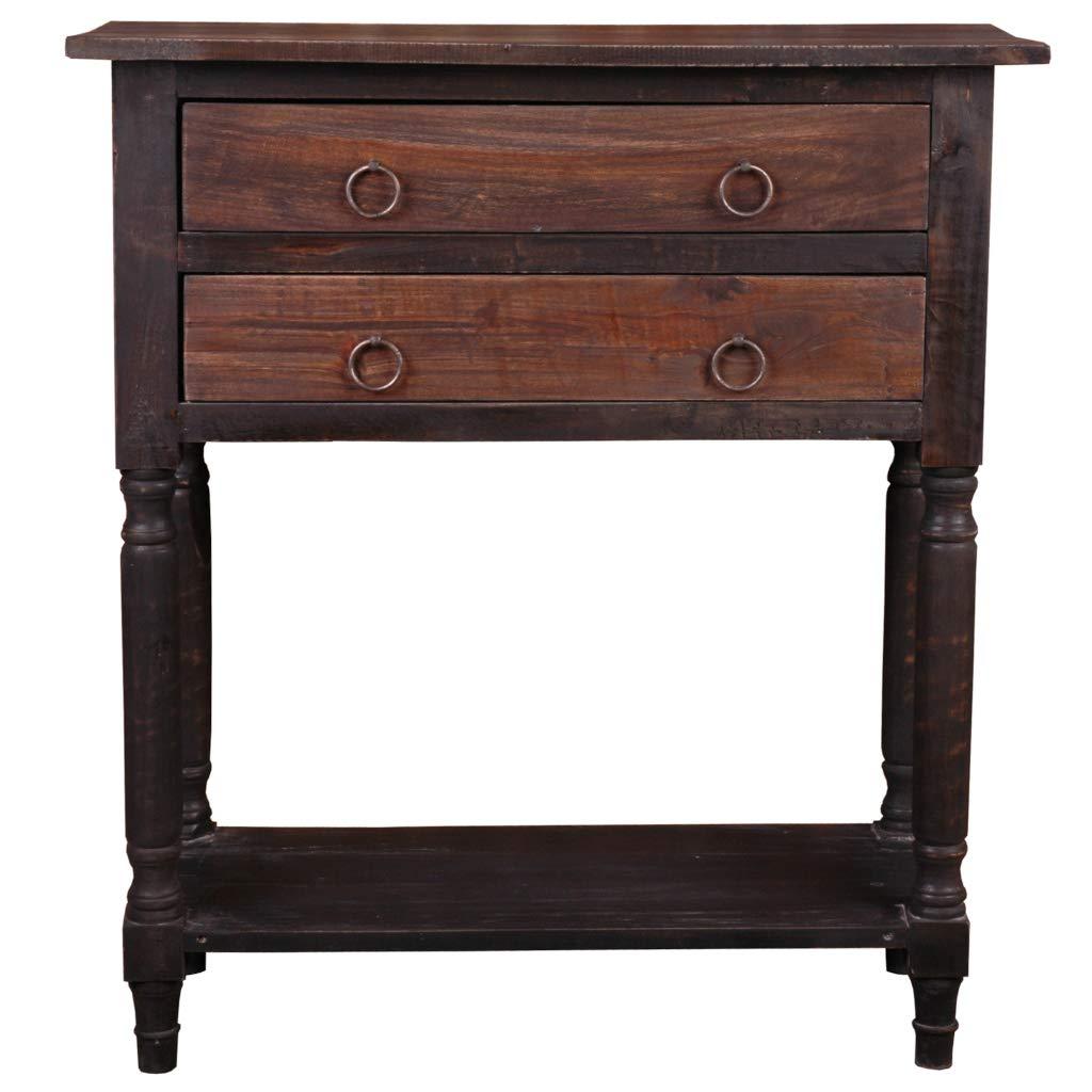 August Grove® Talbotton Solid Wood 2 - Drawer End Table