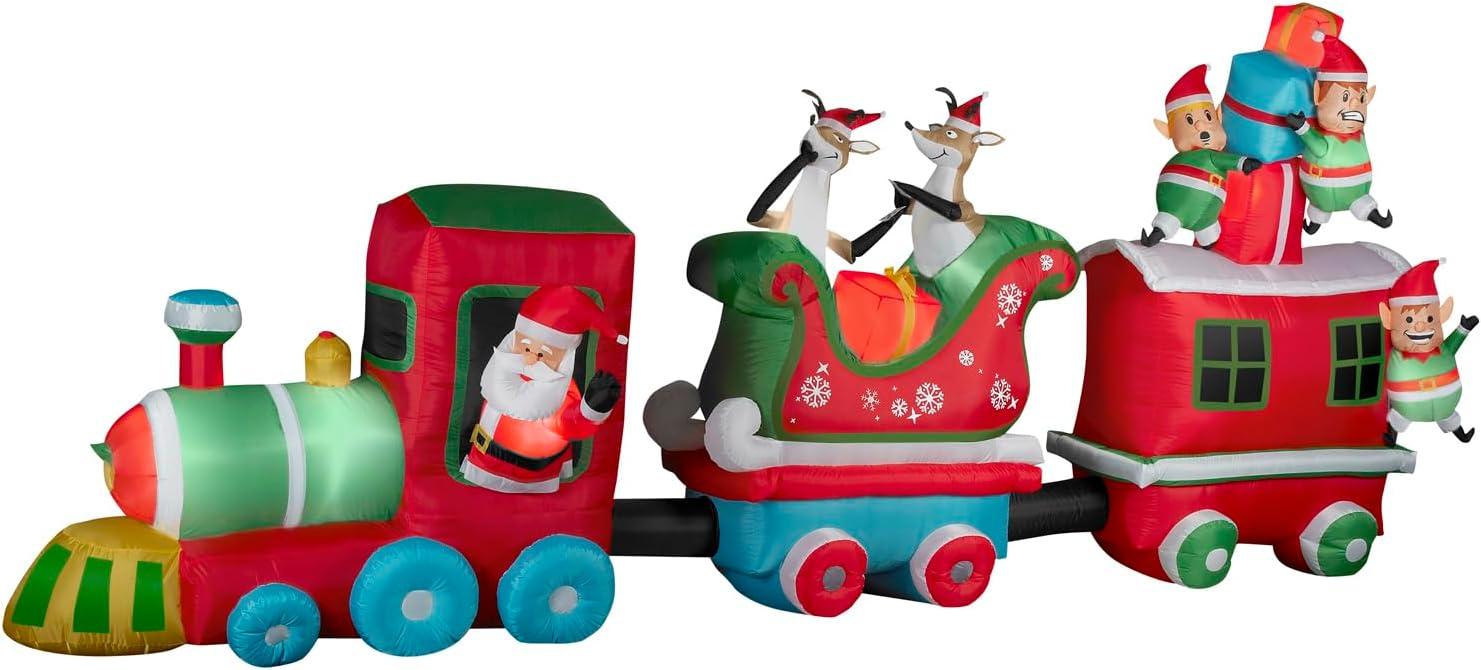 Gemmy Industries Colossal Christmas Inflatable Train