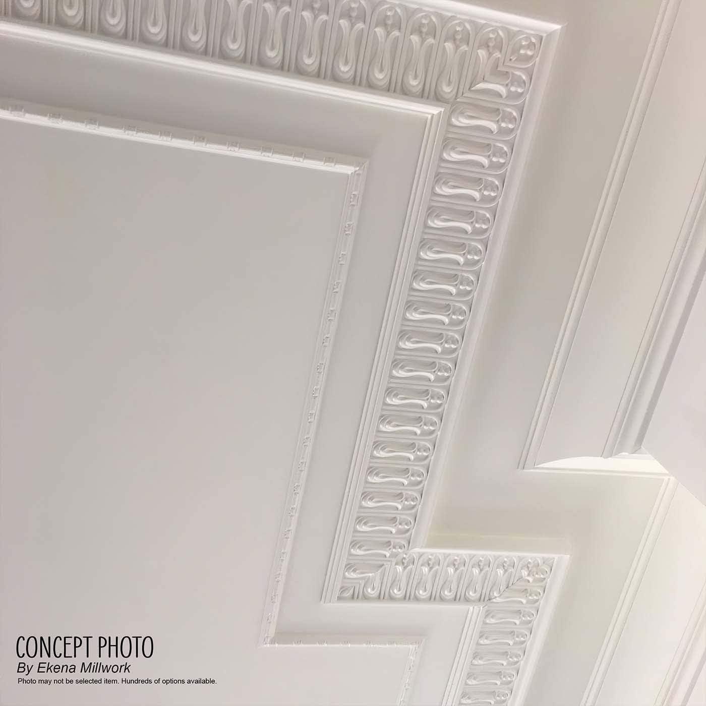 Primed White Fluted Panel Moulding, 94.5" Length (12-Pack)