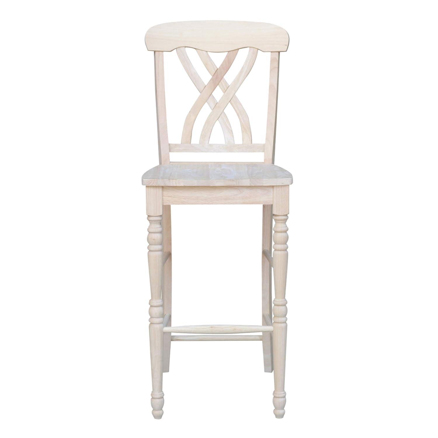 30 in. Seat Height Lattice Bar Height Stool