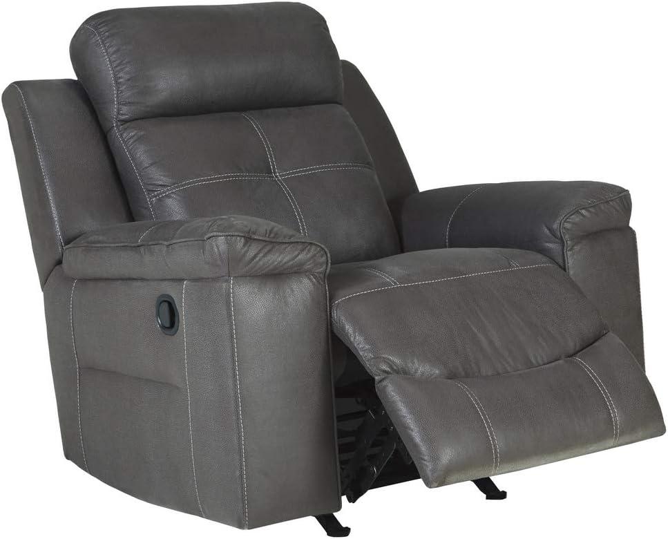 Signature Design by Ashley Jesolo Rocker Recliner in Dark Gray