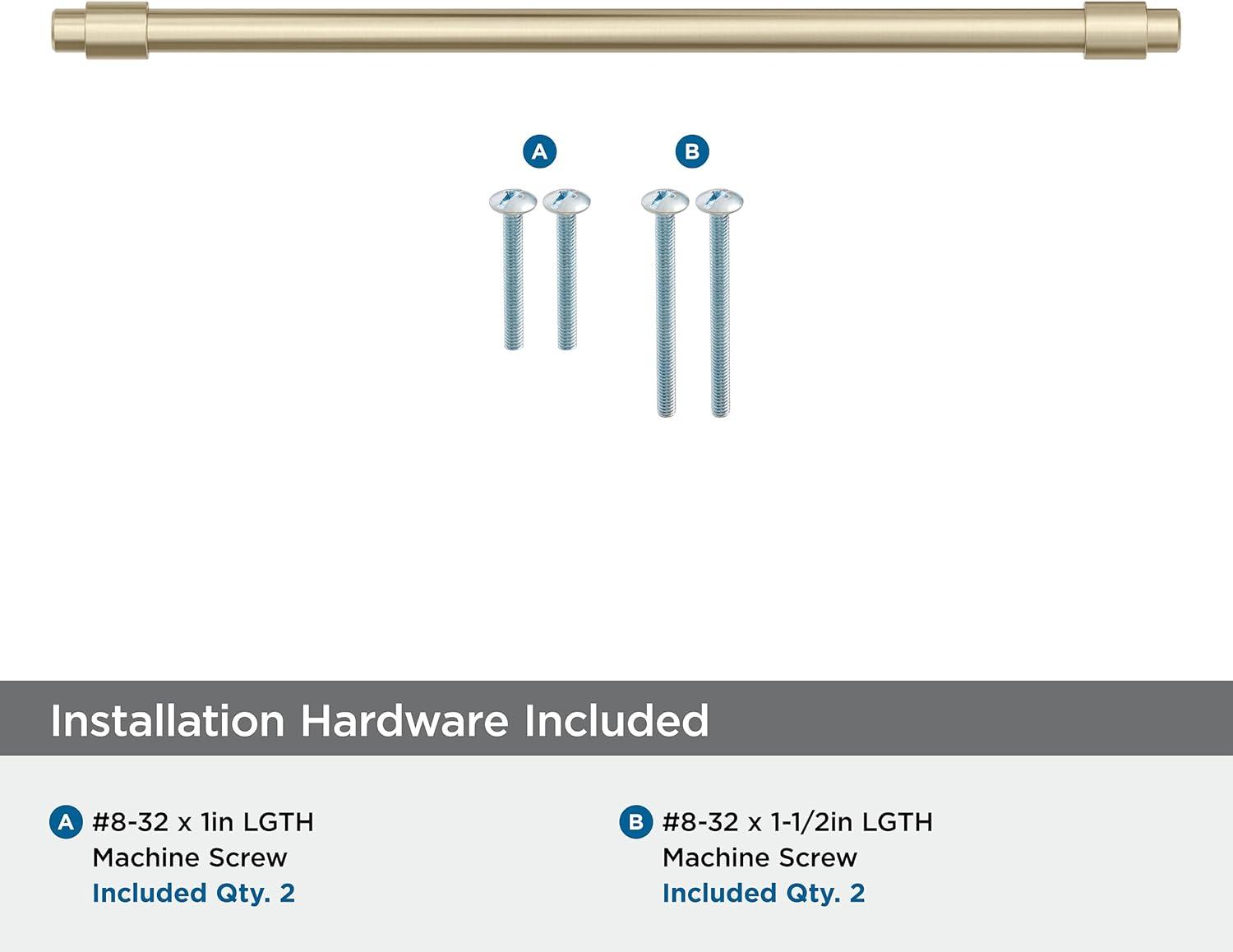 Amerock Destine 8-13/16 inch (224mm) Center-to-Center Golden Champagne Cabinet Pull