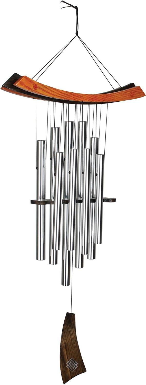 Woodstock Windchimes Woodstock Healing Chime, Wind Chimes For Outside, Wind Chimes For Garden, Patio, and Outdoor Decor, 34"L