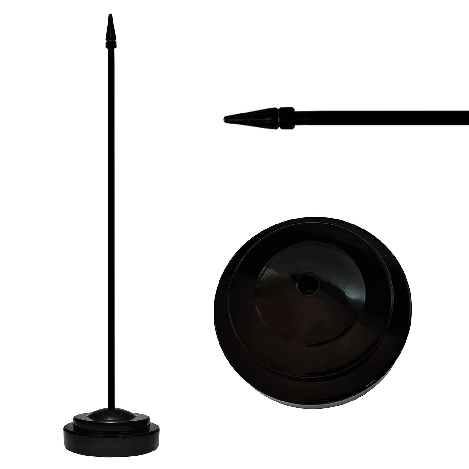 Italy Flags Italian Desk Flag Set Small Mini Italy Table Office Flag with 13" Black Pole, Black Base and Spear Top,Miniature Italian Deluxe Desktop Flag, Home Decoration, Office Decoration, Festival Celebrations(12 Pack )