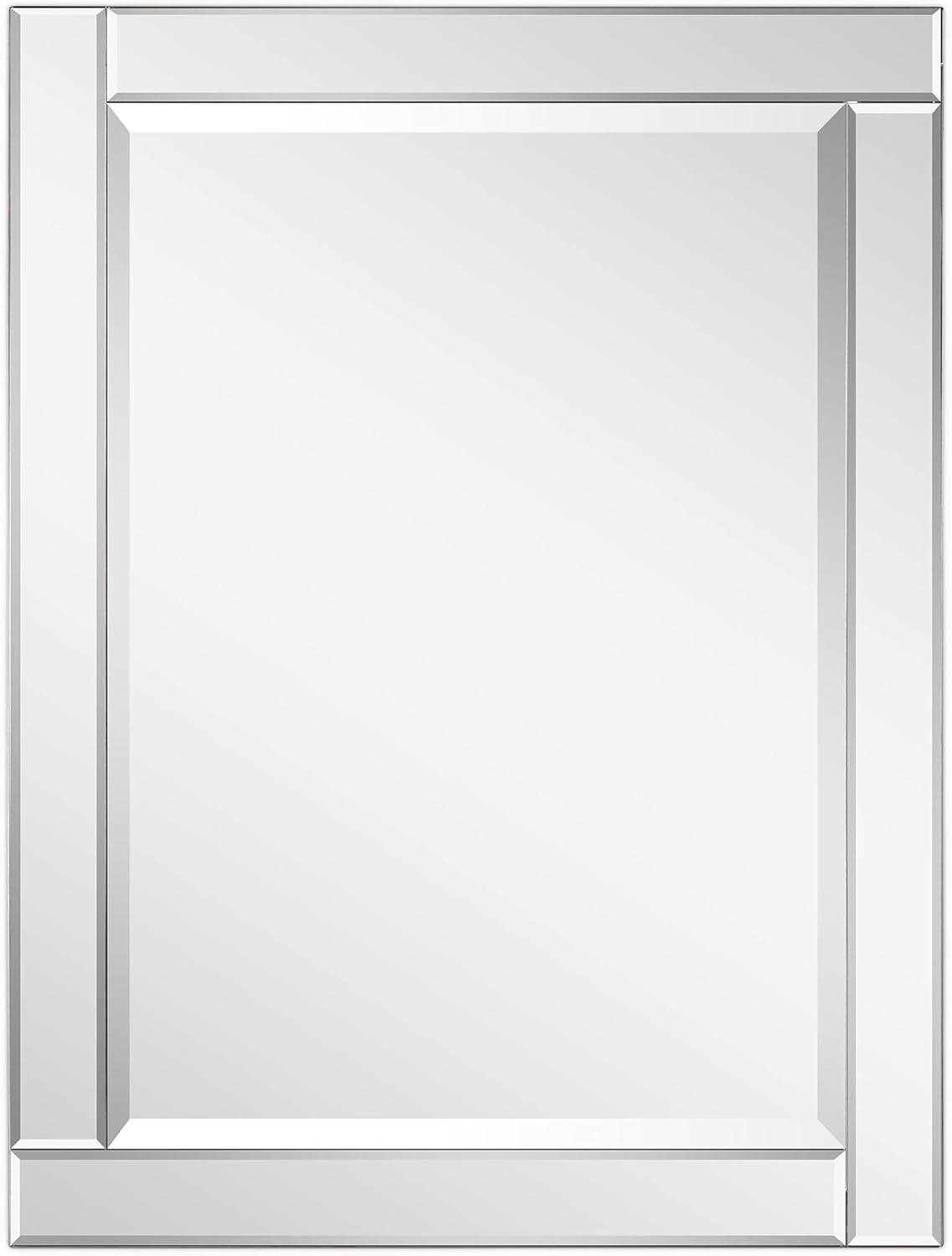 Empire Art Direct  Moderno Beveled Rectangle Wall Mirror