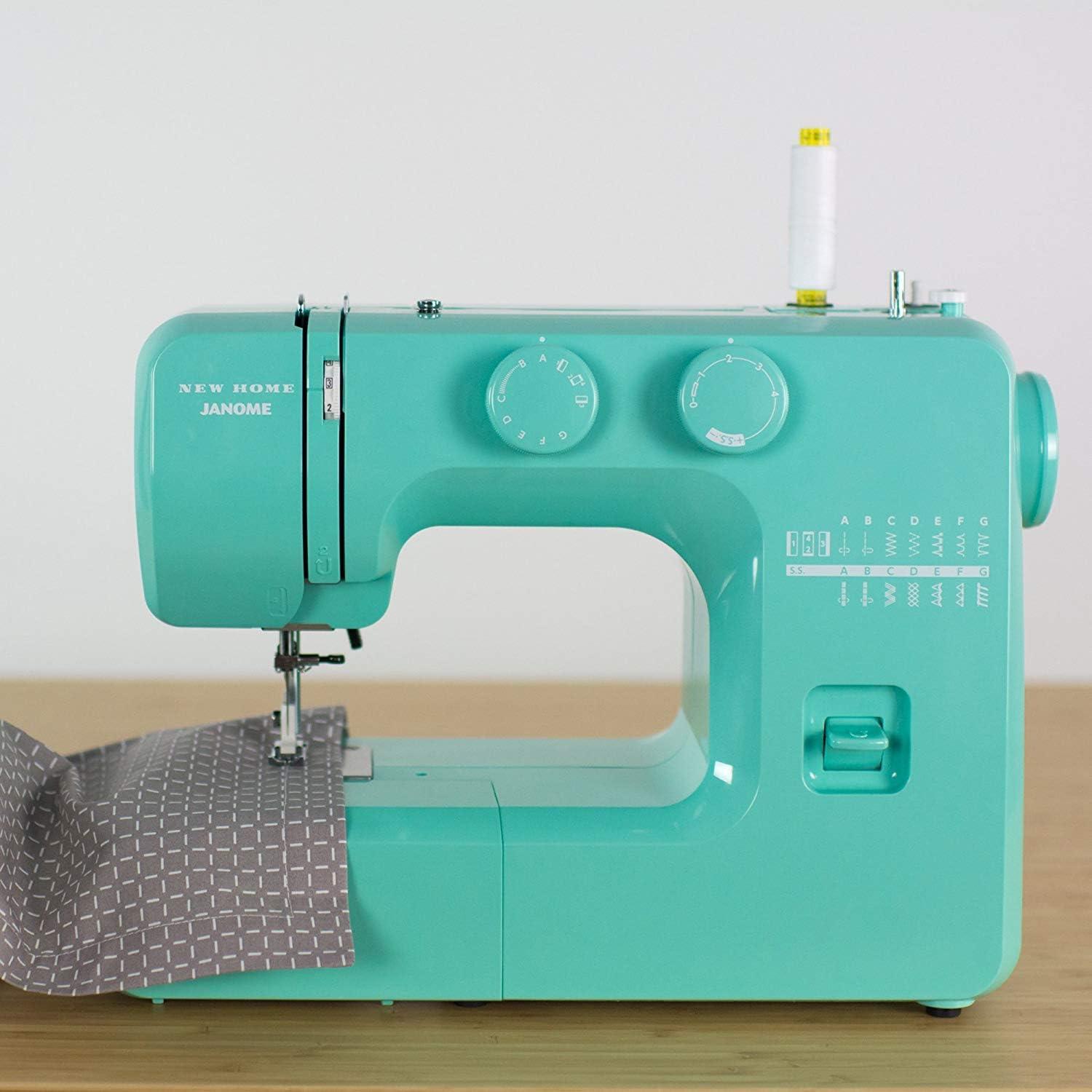 Janome Arctic Crystal Blue Sewing Machine with Metal Frame