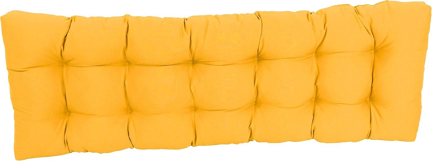 Blazing Needles 55-inch by 19-inch Tufted Solid Twill Bench Cushion - Sunset