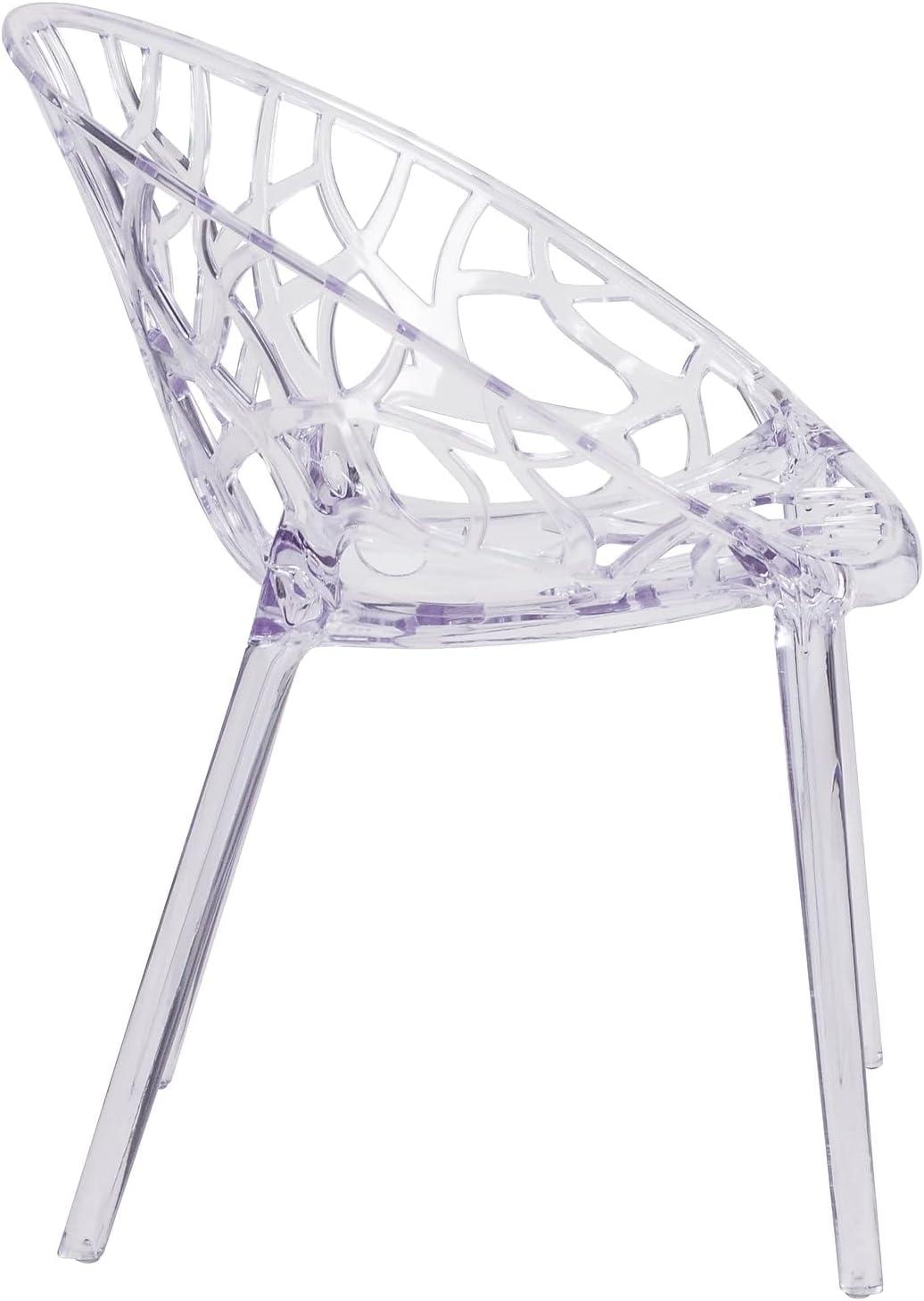 Flash Furniture Specter Series Transparent Stacking Side Chair