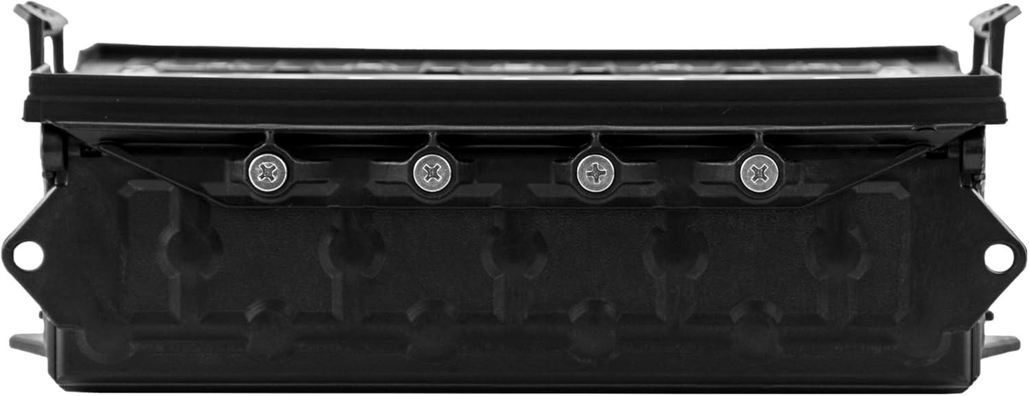 YakAttack TracPak Stackable Fishing Gear Storage Box, Black - Single Box (SSO-1003) | Kayak Fishing Accessories
