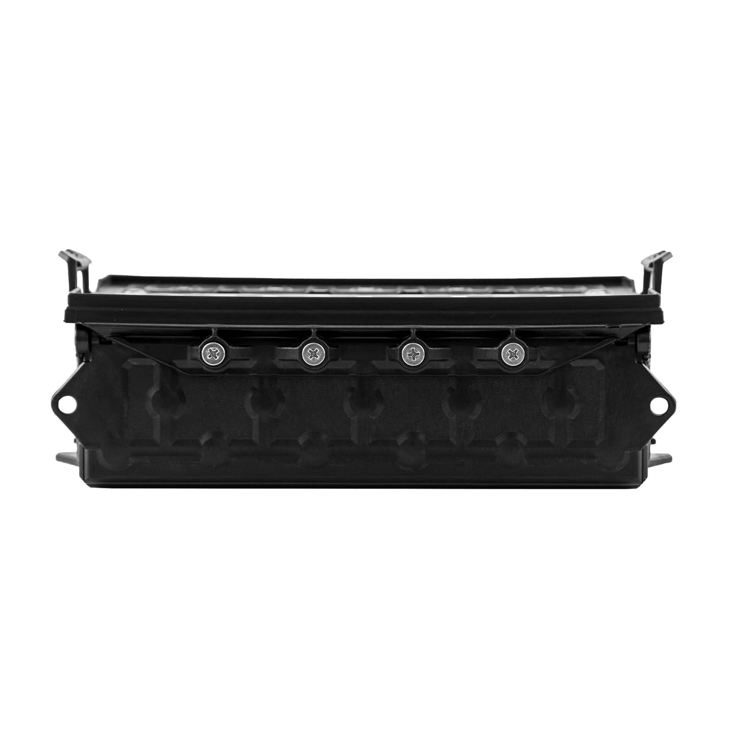 YakAttack TracPak Stackable Fishing Gear Storage Box, Black - Single Box (SSO-1003) | Kayak Fishing Accessories