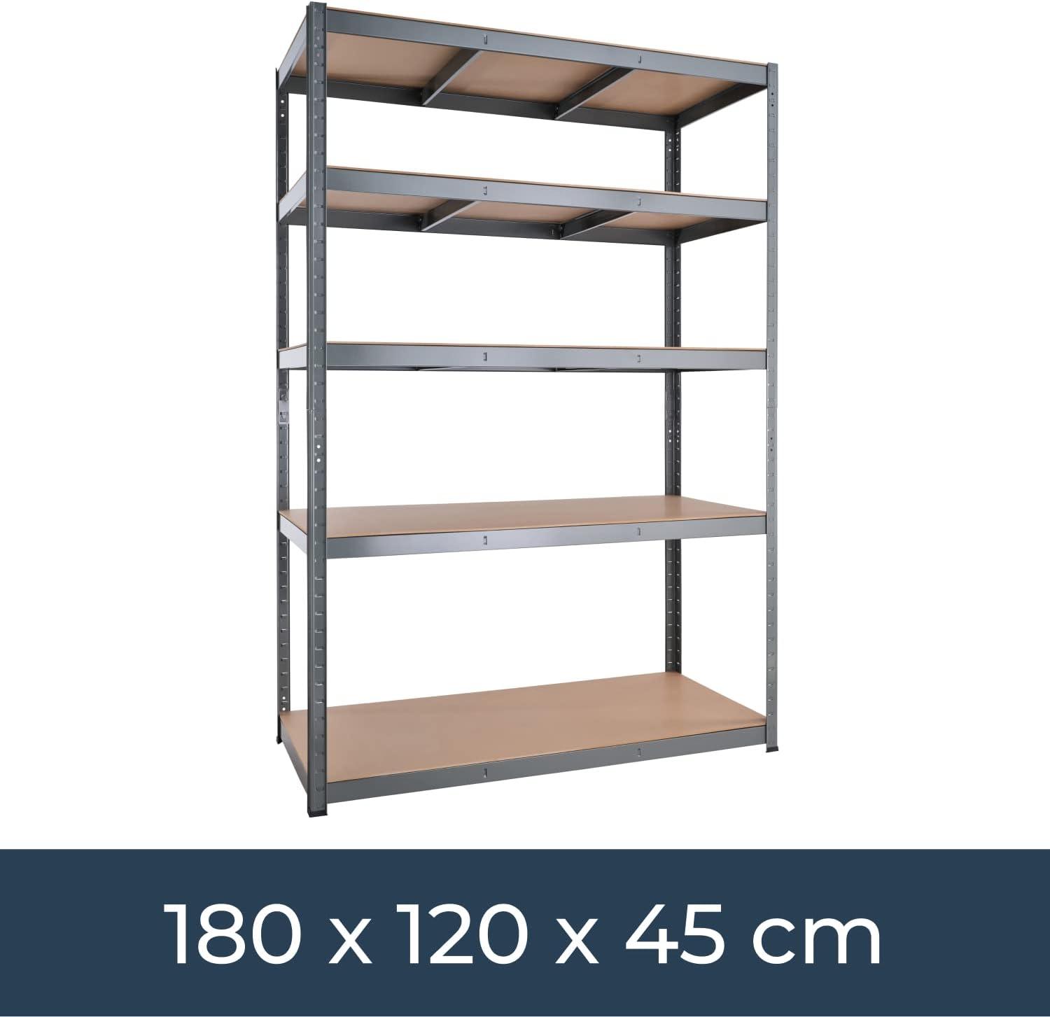 GRack Black 1-Bay Garage Shelving Units - 5 Tier - 2000LB Capacity