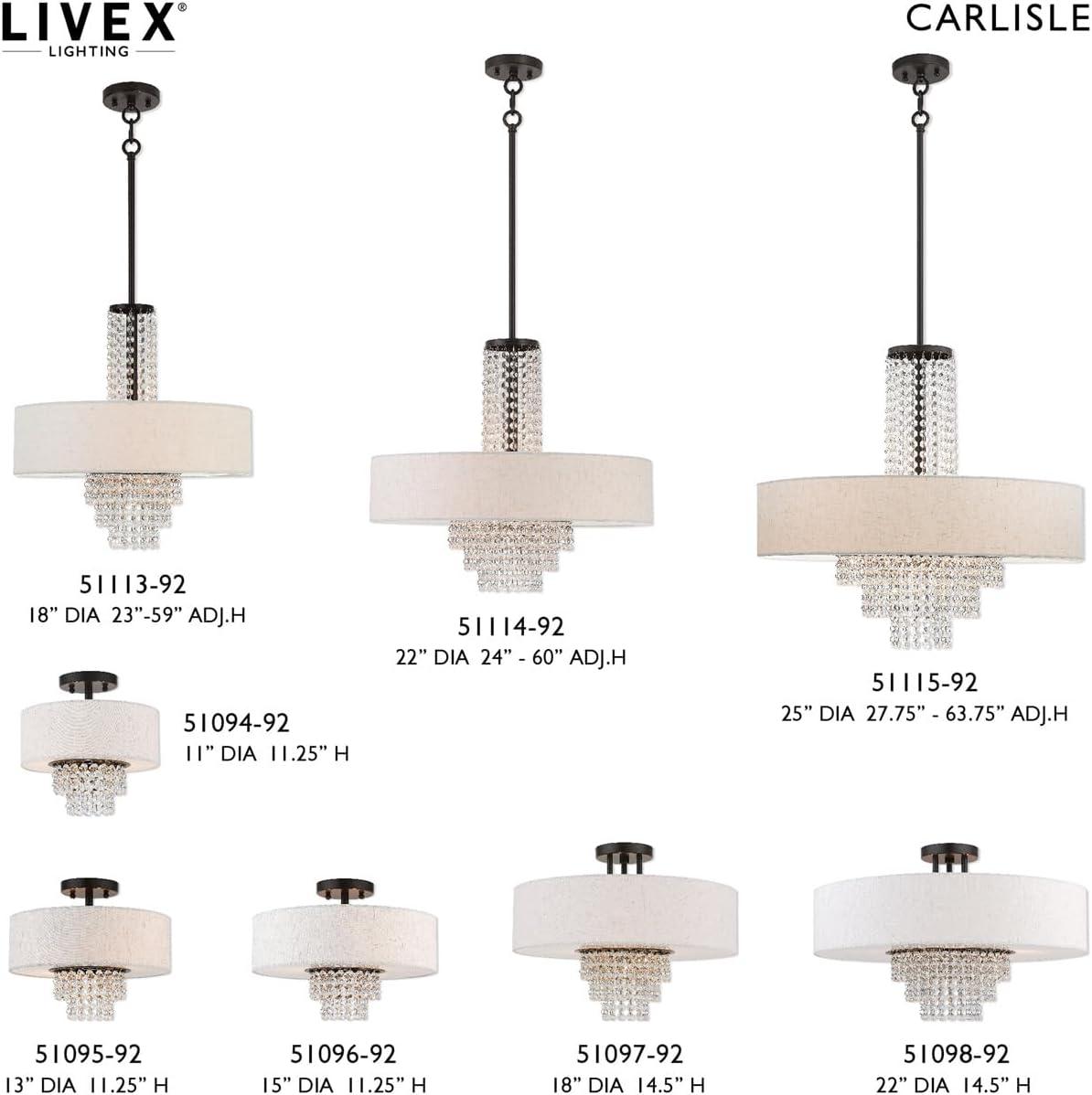 Livex Lighting Carlisle 3 - Light Chandelier in  English Bronze