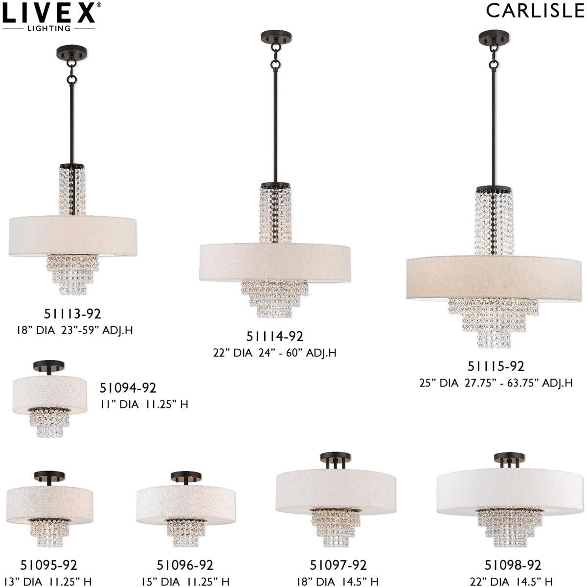 Livex Lighting Carlisle 3 - Light Chandelier in  English Bronze