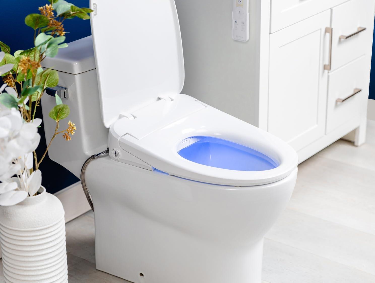 Alpha iX Pure Elongated White Electric Bidet Toilet Seat