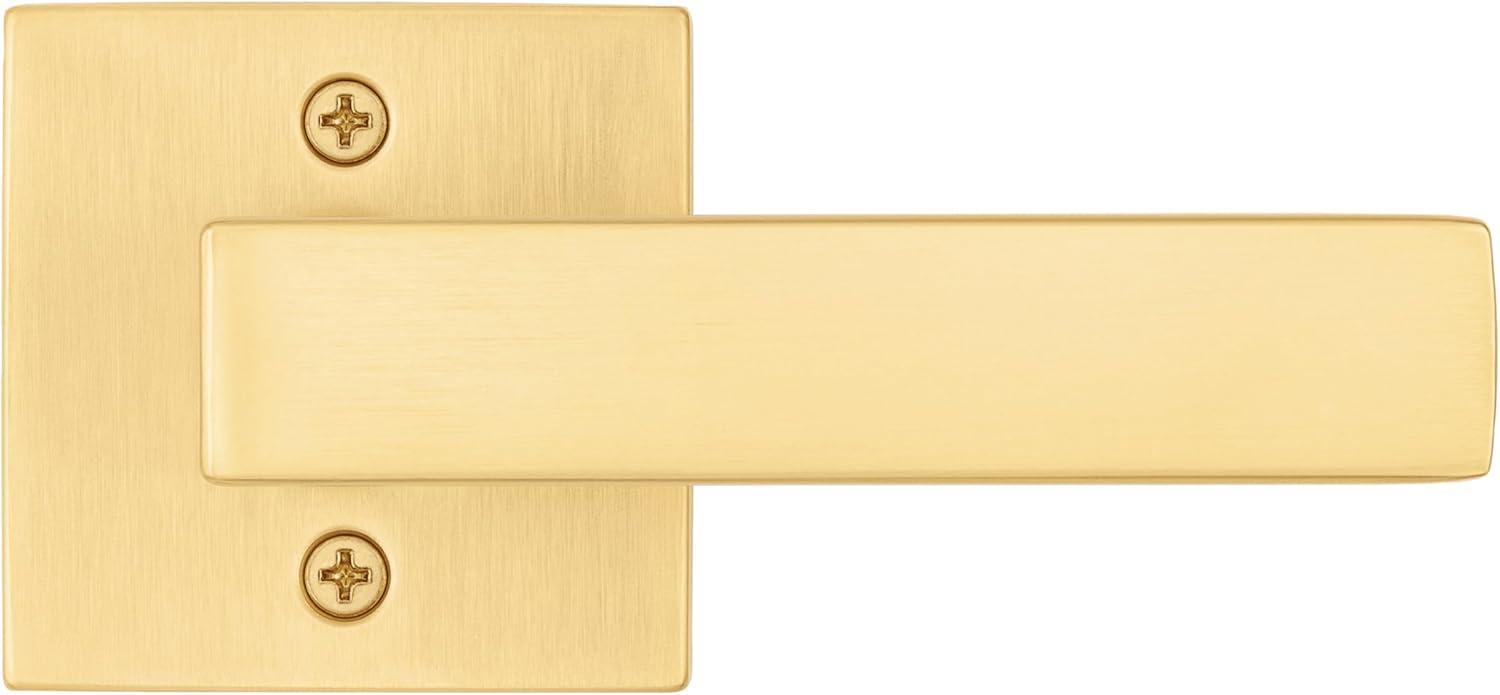 Kwikset 788Salsqt Singapore Non-Turning One-Sided Dummy Door Lever - Brass