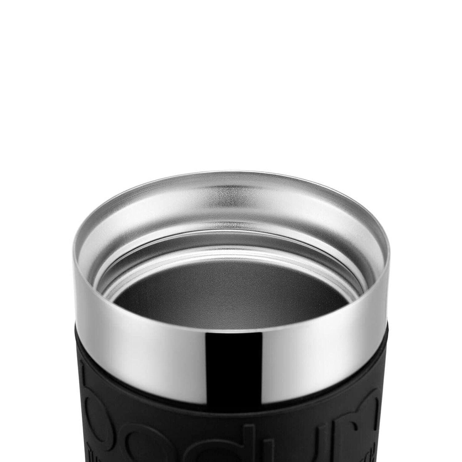 Bodum 11068-01 Vacuum Travel Mug, 0.35 L - Small, Black 1 Count (Pack of 1)