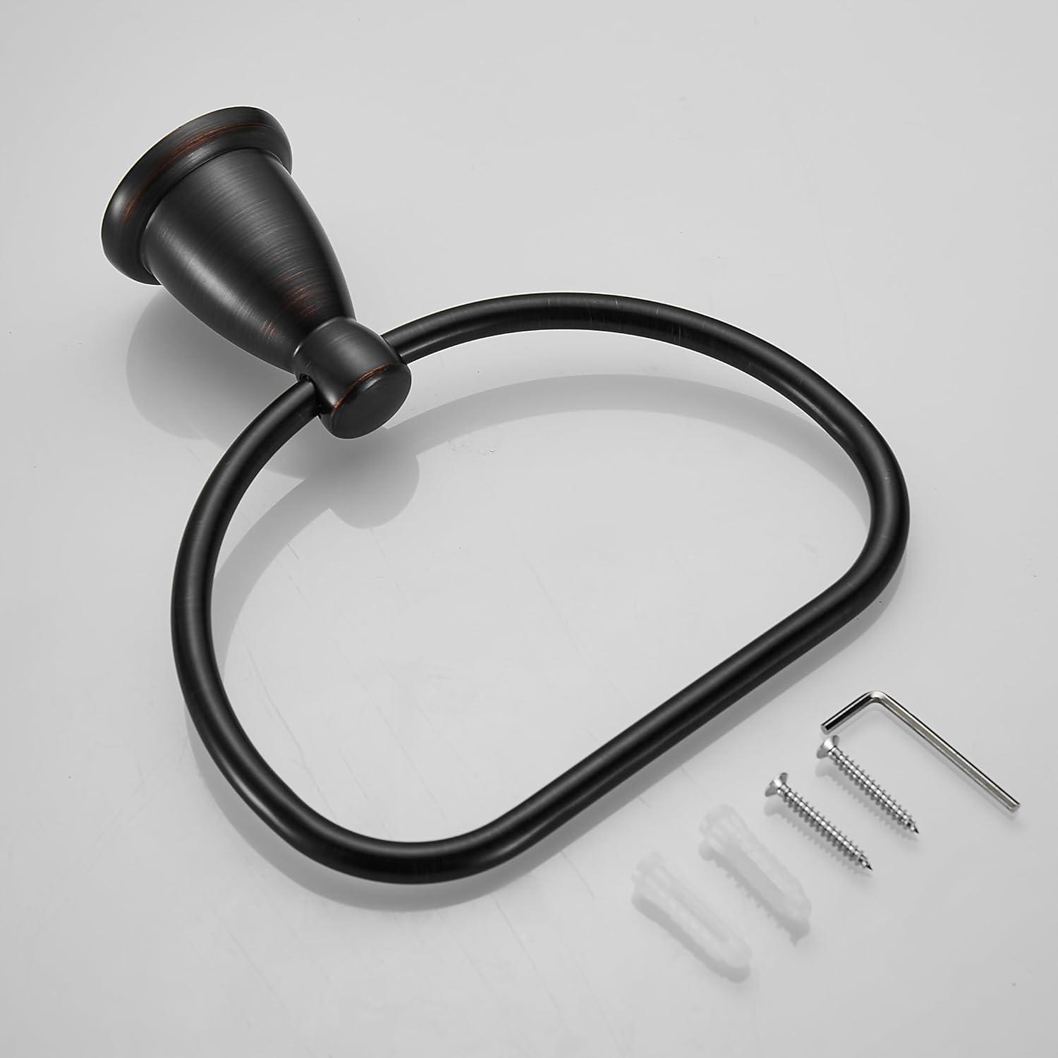 Oil Rubbed Bronze Stainless Steel Wall Mounted Towel Ring