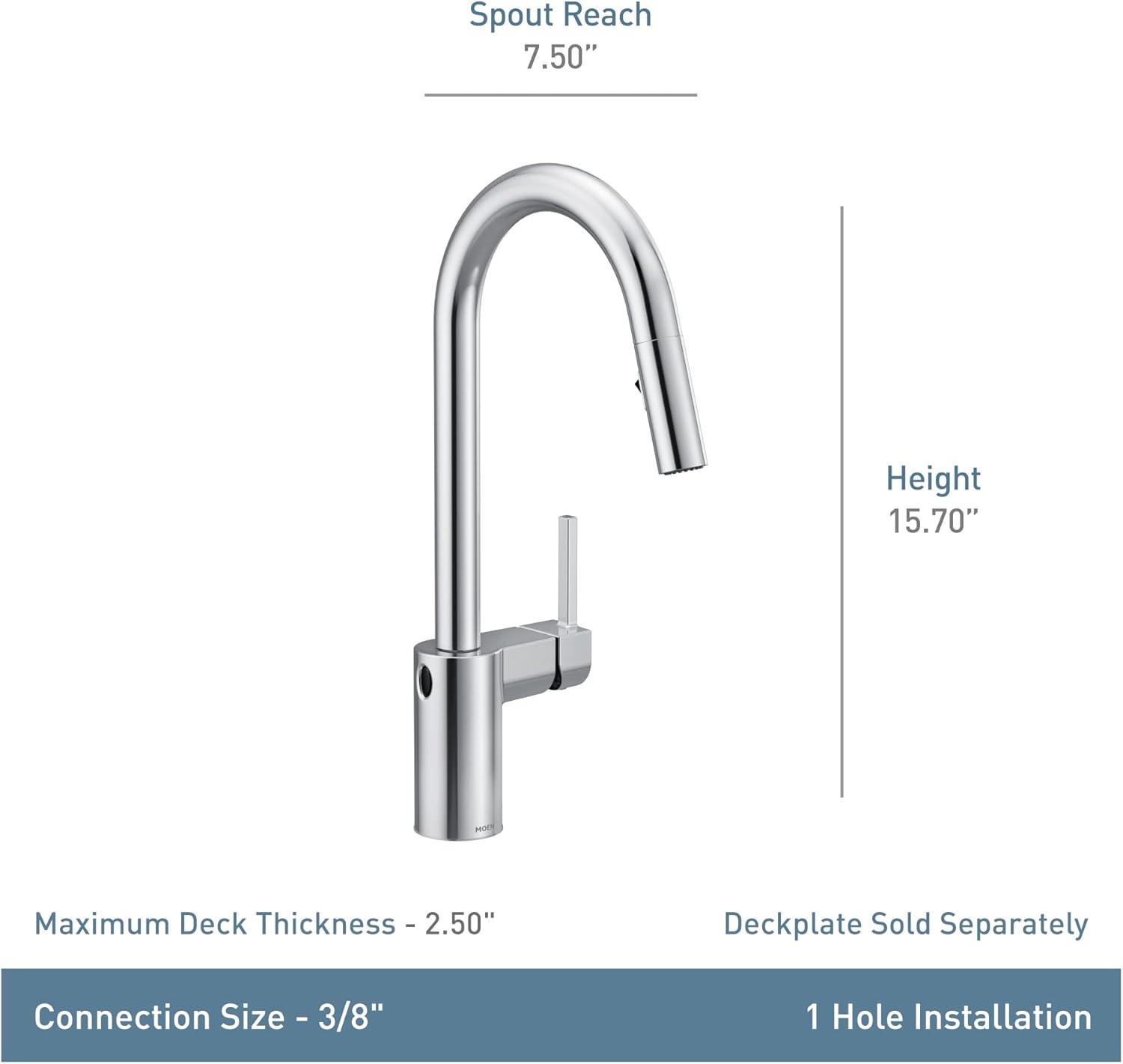 Moen Align MotionSense Wave Single Handle Pulldown Kitchen Faucet with Power Clean Technology