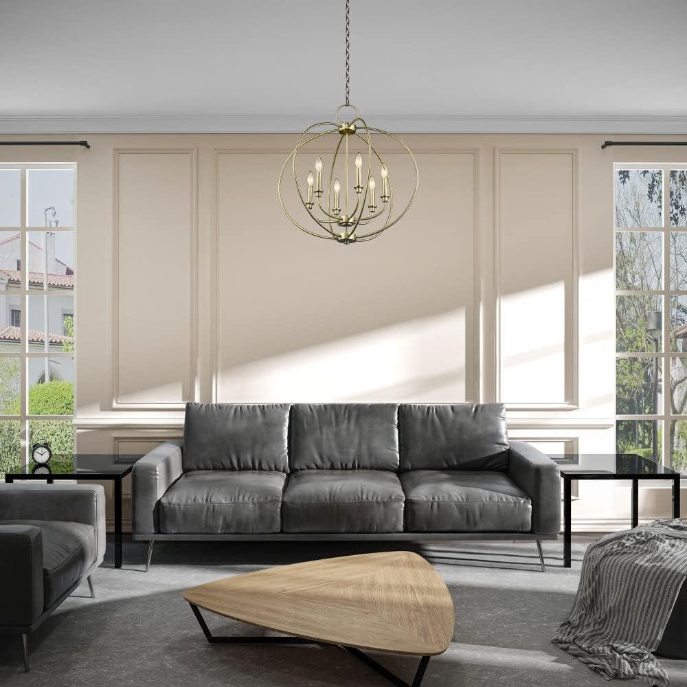 Livex Lighting Milania 6 - Light Chandelier in  Bronze
