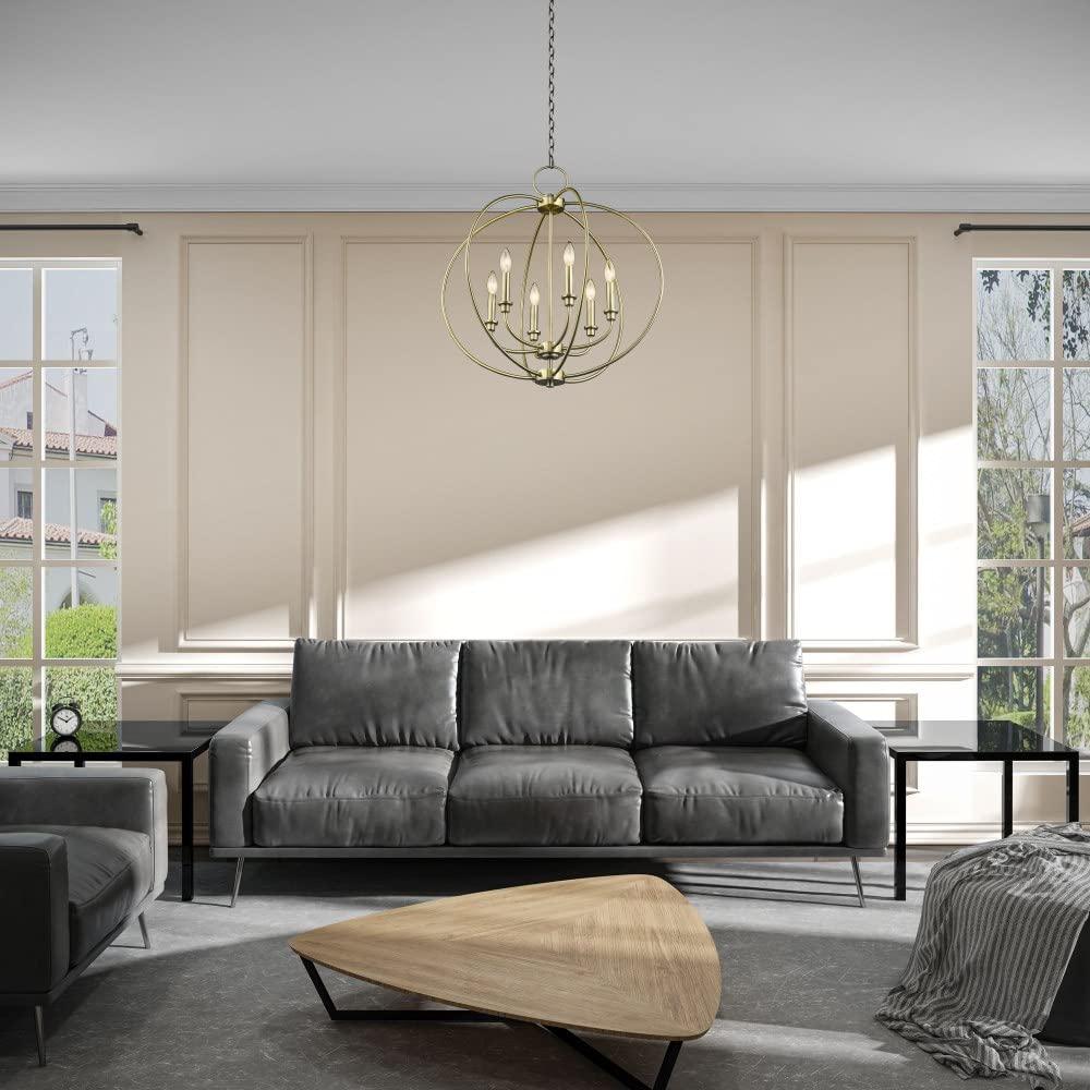 Livex Lighting Milania 6 - Light Chandelier in  Bronze