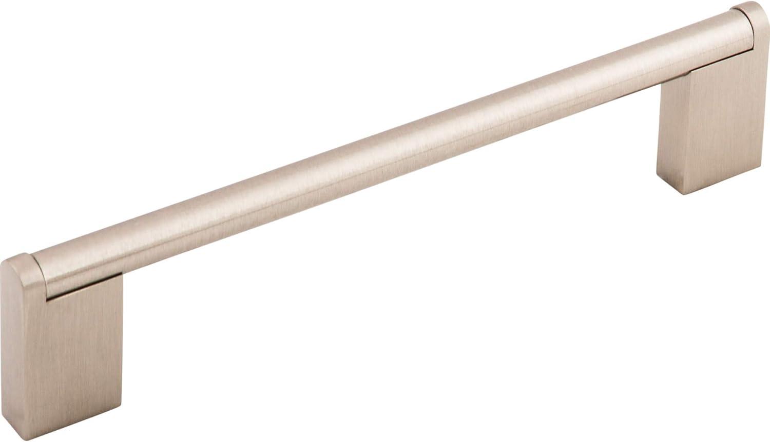 Princetonian Brushed Satin Nickel Steel Bar Pull, 6-5/16"