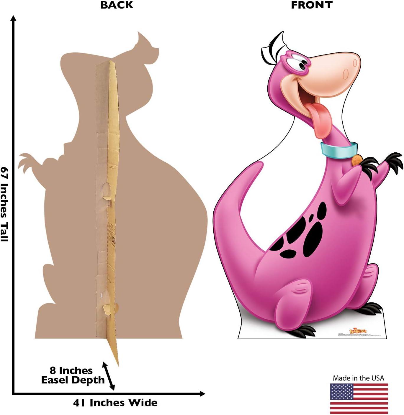 67'' Pink Dino Flintstones Cardboard Standup