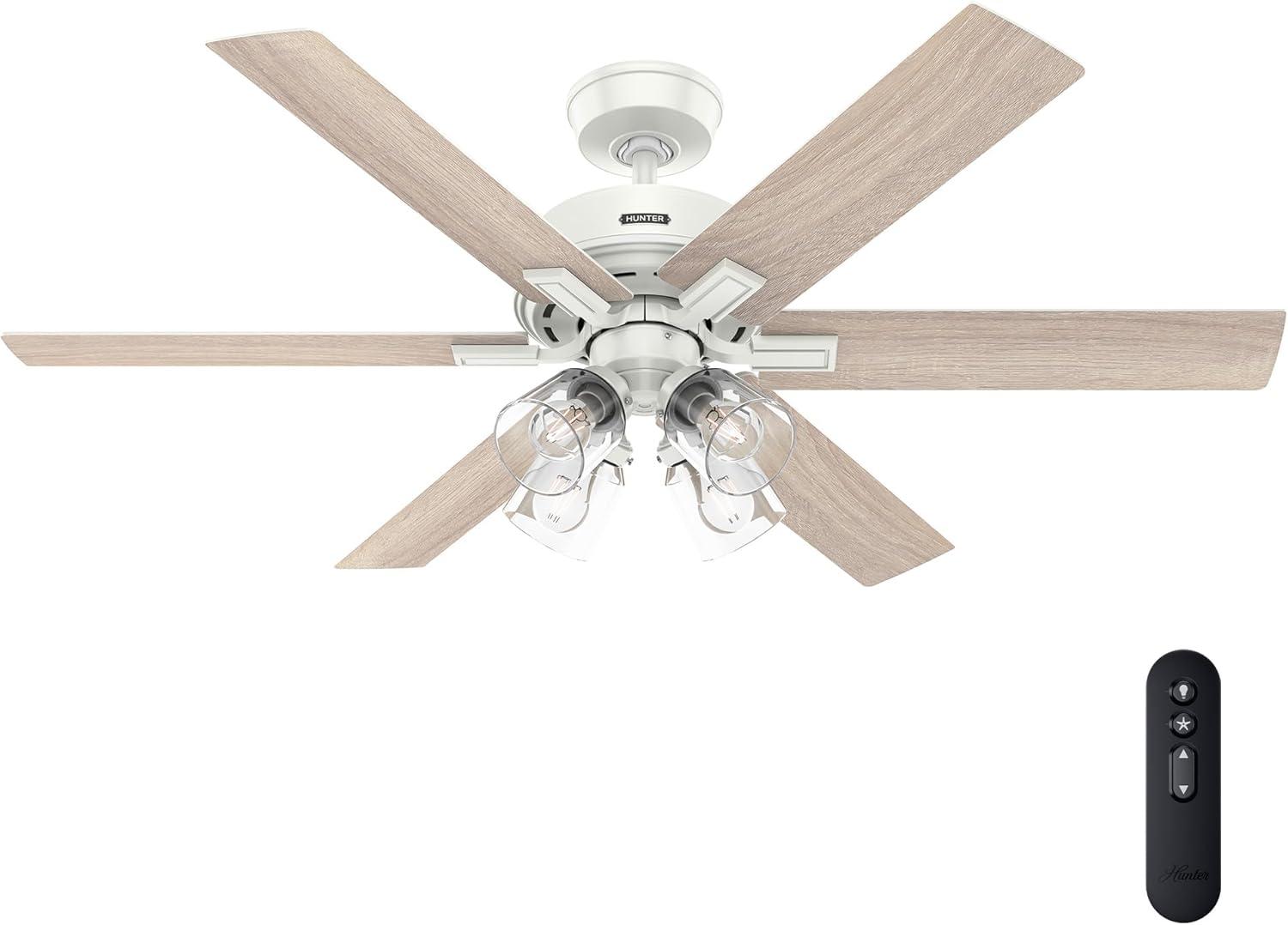 Hunter 52 Inch Fonthill ENERGY STAR® Hunterexpress Ceiling Fan With Lights And Remote