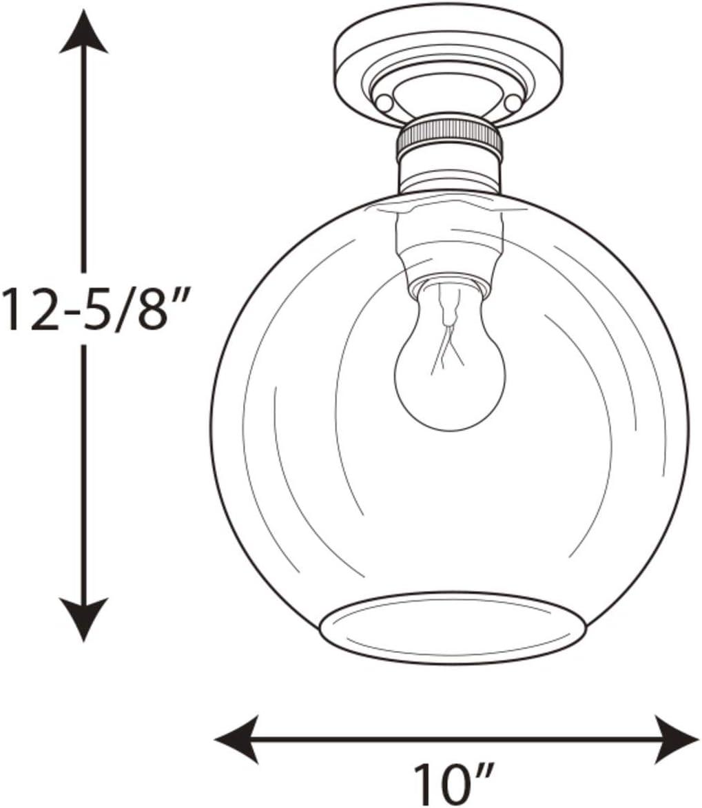 Progress Lighting - One Light Flush Mount - Close-to-Ceiling - Hansford -