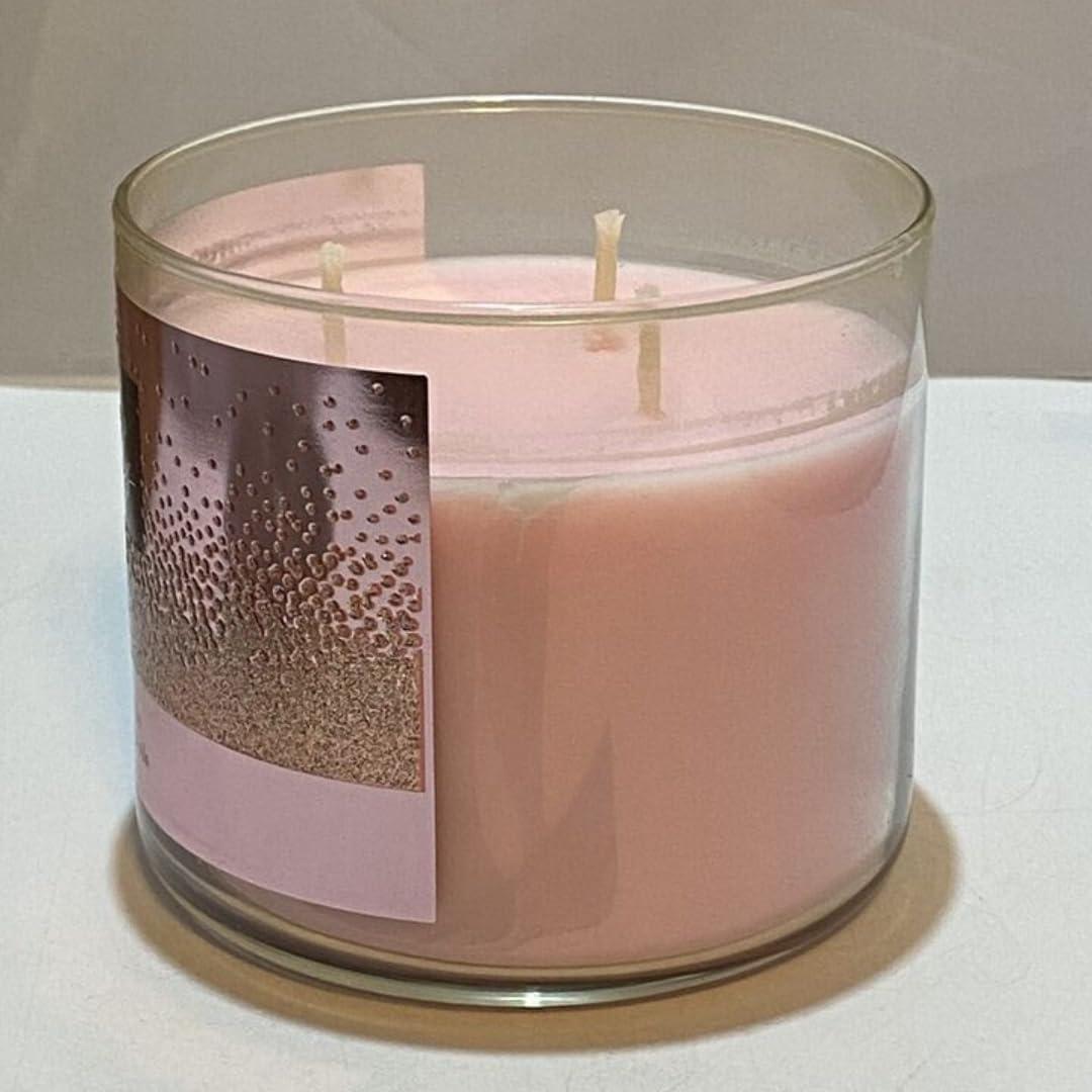 Pink Scented Jar Candle with Decorative Lid