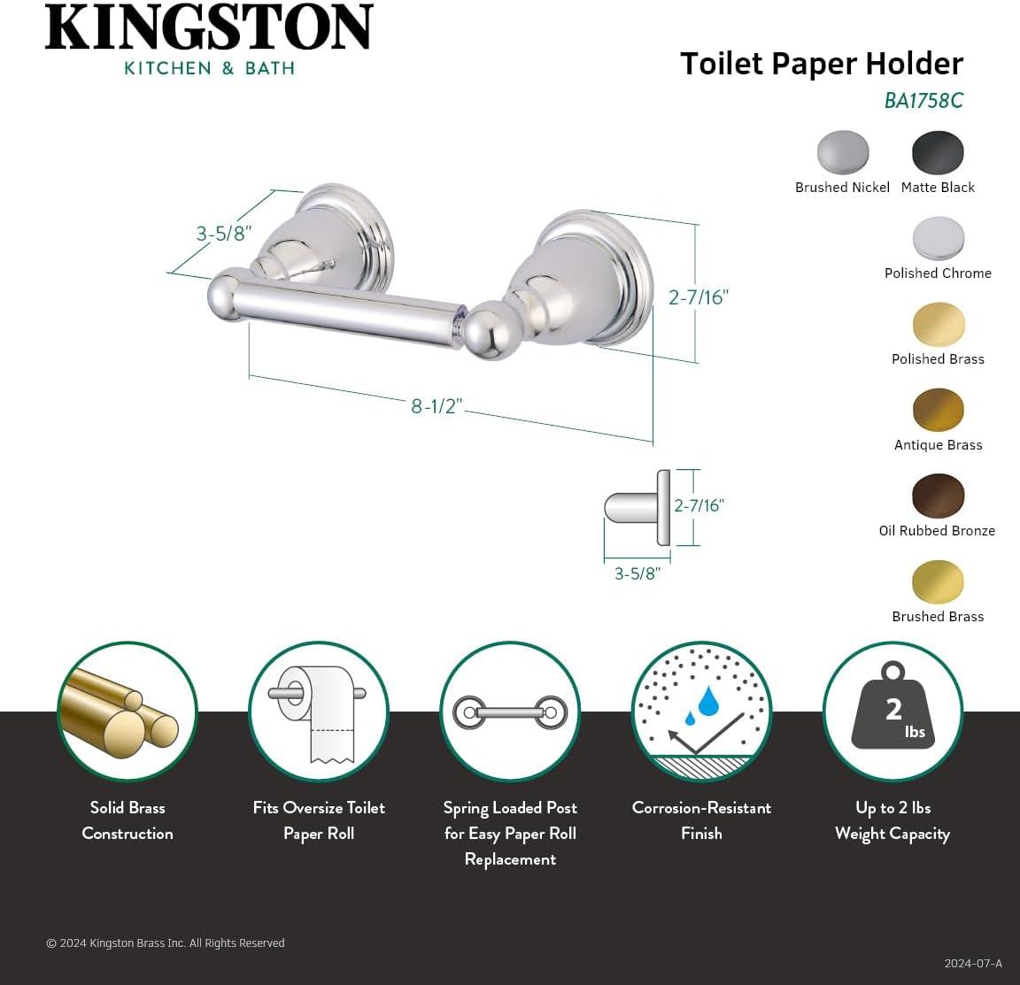 Kingston Brass Heritage Toilet Paper Holder