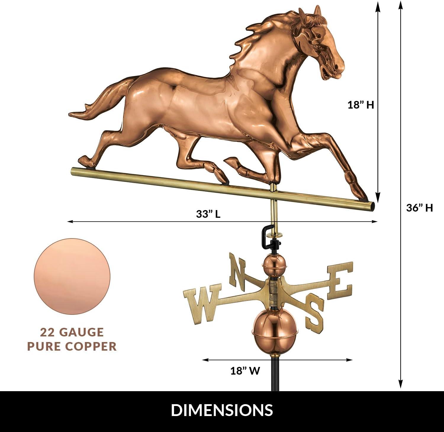 36'' H Metal Animals Weathervane