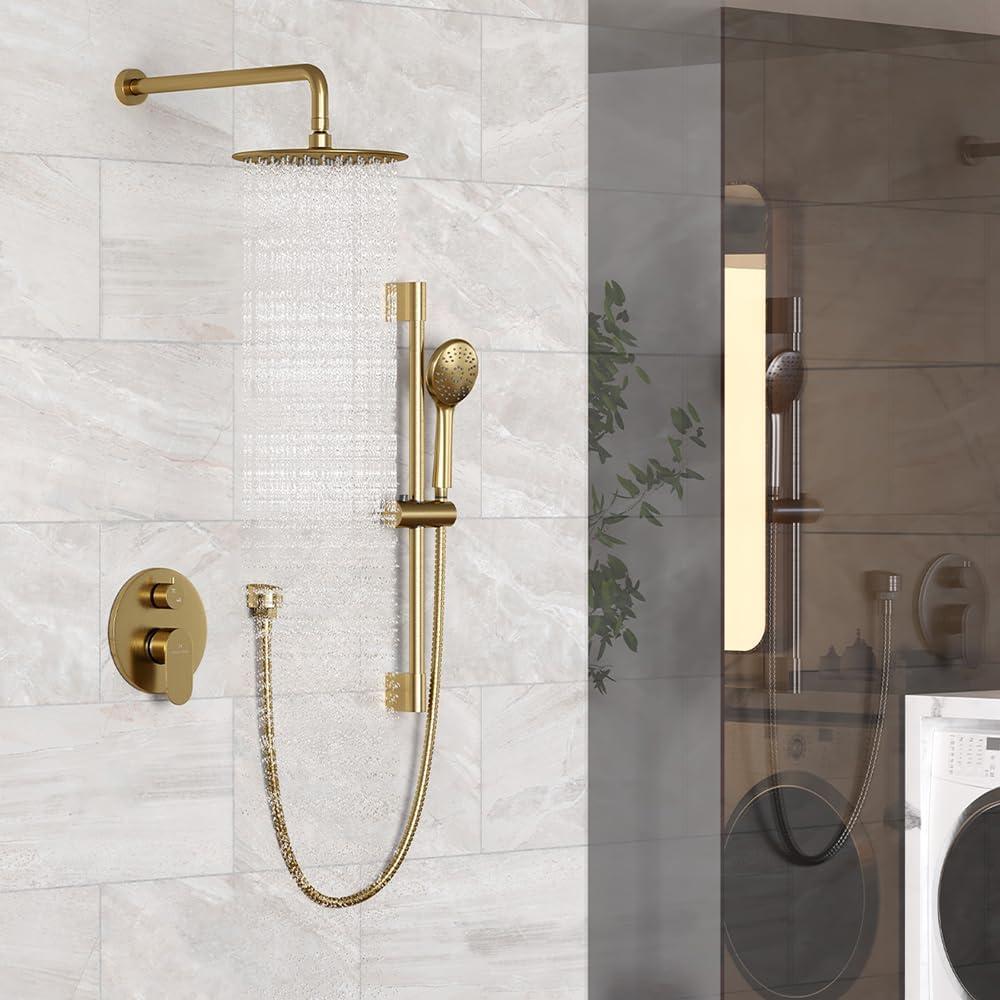 Calliope Wall Mounted 2-Function Retro Pressure-Balanced Shower System with 3 Setting Handheld